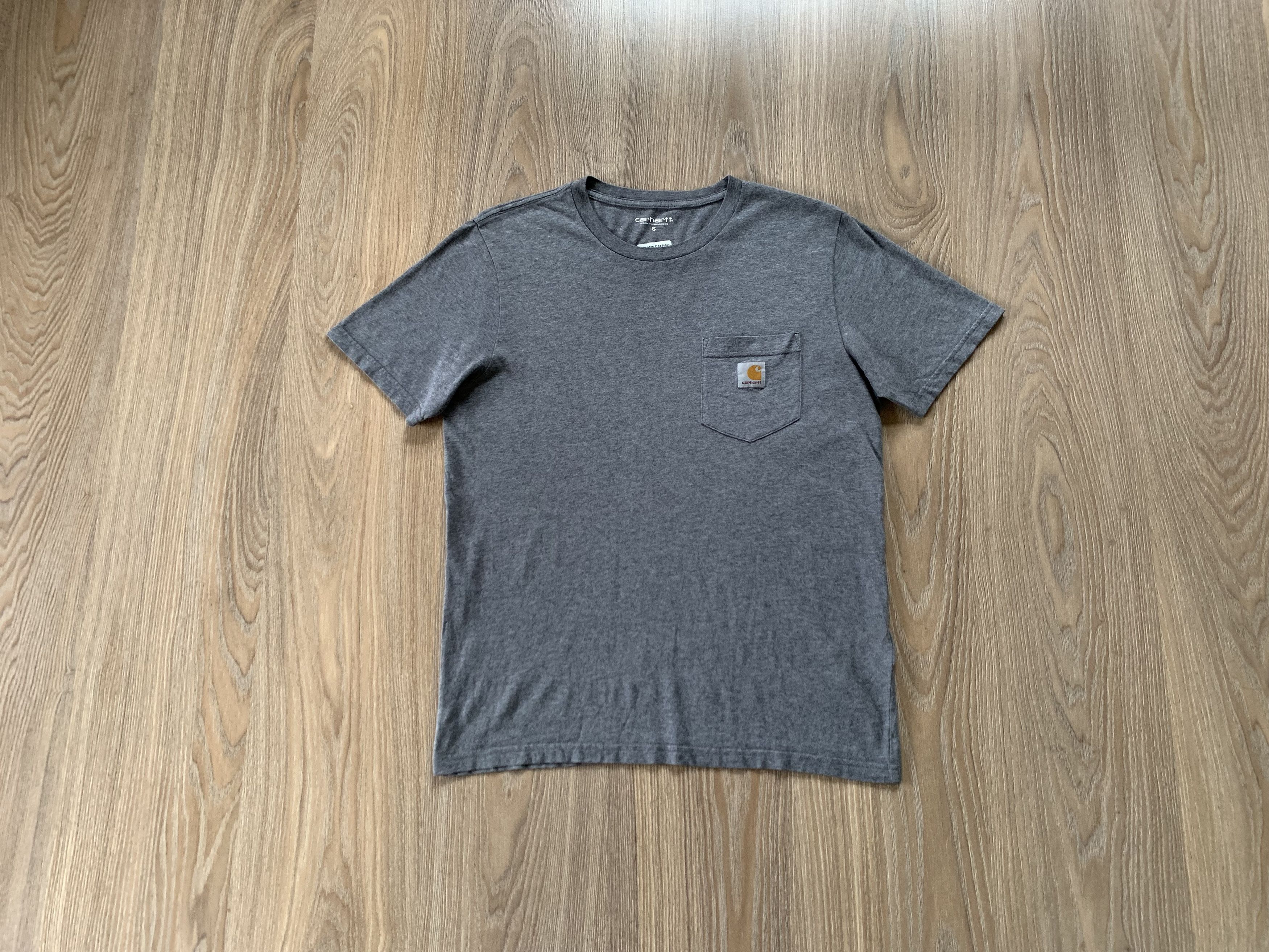 Carhartt × Vintage Carhartt Basic Grey Pocket T-Shirt Size US S / EU 44-46 / 1 - 1 Thumbnail