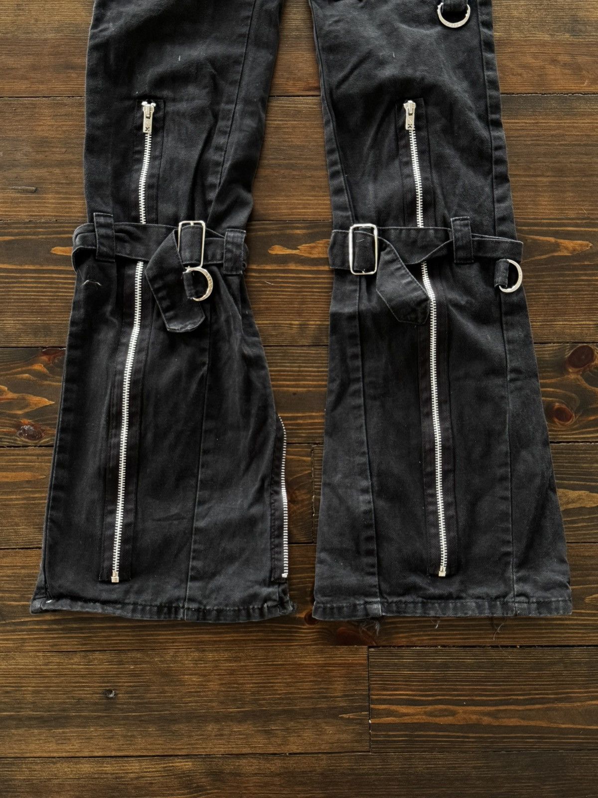 Tripp NYC Pinstripe Bondage Y2K Goth Vibe Pants