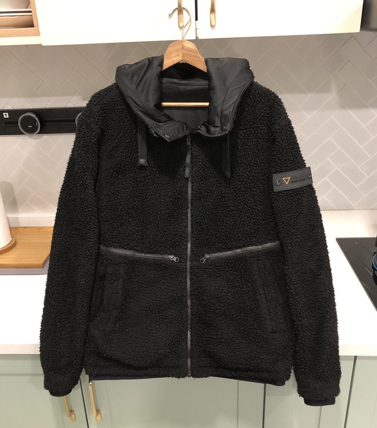 Japanese Brand FIELD CORE Boa Fleece Windproof Reversible Hoodie Jacket Size US M / EU 48-50 / 2 - 2 Thumbnail