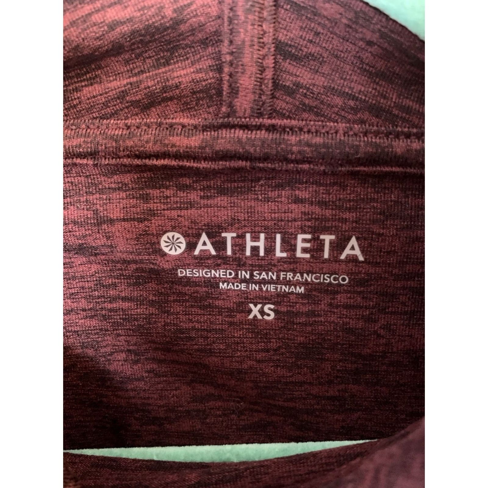 Athleta Athleta Hoodie Womens XS Maroon Pullover Sweatshirt Yoga Athletic Size XS / US 0-2 / IT 36-38 - 3 Thumbnail