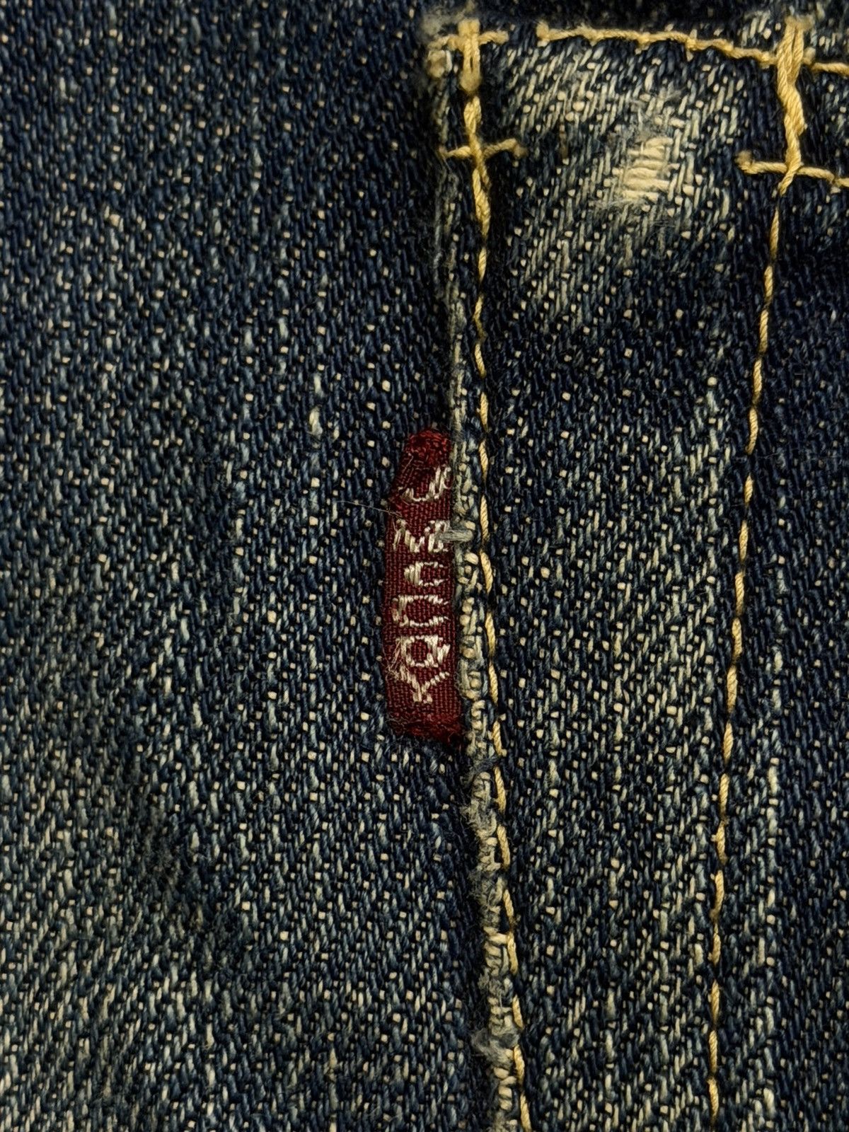 The Real McCoy's Vintage 00s Joe McCoys & Co Lot 901 Selvedge Denim Japan W31 Size US 31 - 14 Thumbnail