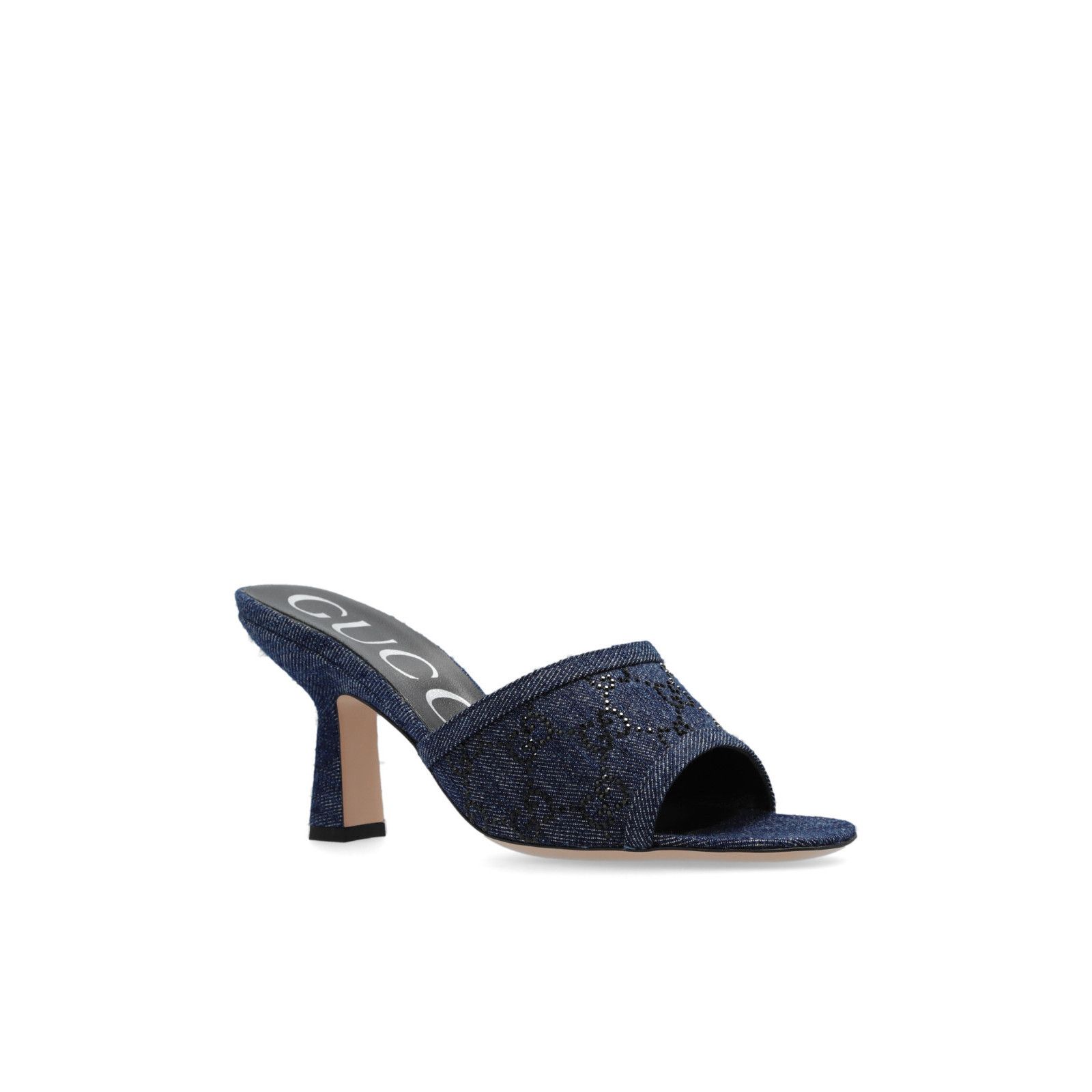 GUCCI Blue GG Denim 85mm Mules New & Authentic (Women's size