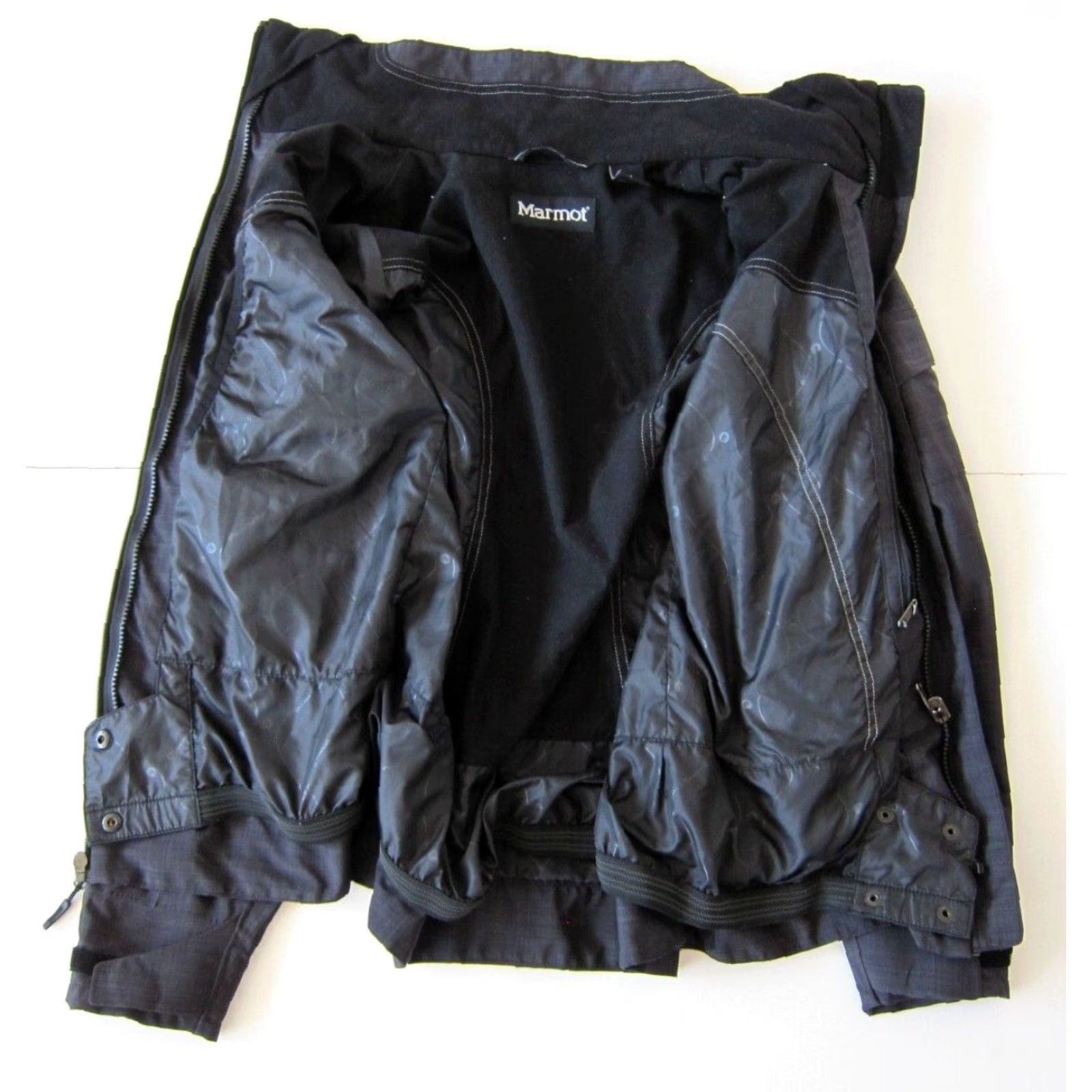Marmot VINTAGE Marmot Membrain Black Grey Plaid Full Zip Waterproof Snow Rain Jacket Medium Size M / US 6-8 / IT 42-44 - 6 Thumbnail
