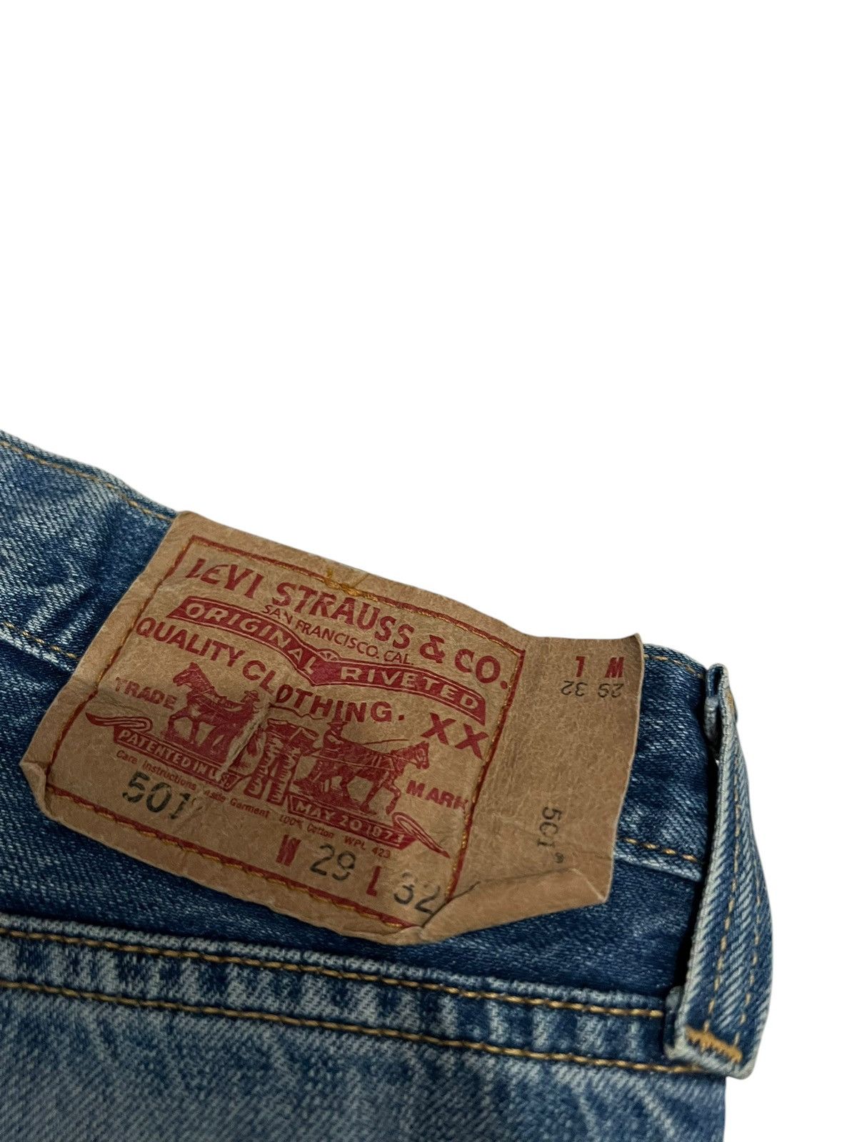 Levi's Vintage Levis 501 Distress Clawmark Jean Size US 28 / EU 44 - 18 Thumbnail