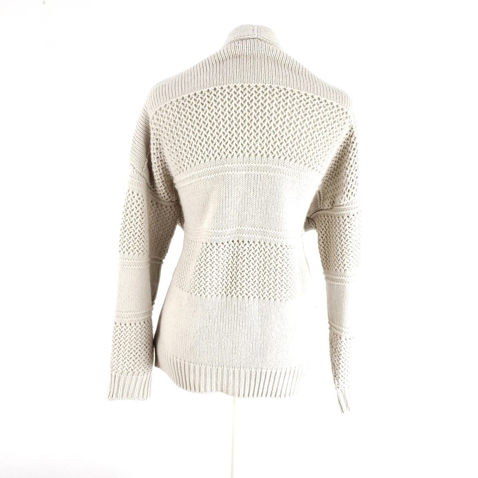 Forever 21 Forever 21 Small Cream Acrylic Cardigan Sweater Long Sleeve Size S / US 4 / IT 40 - 4 Thumbnail