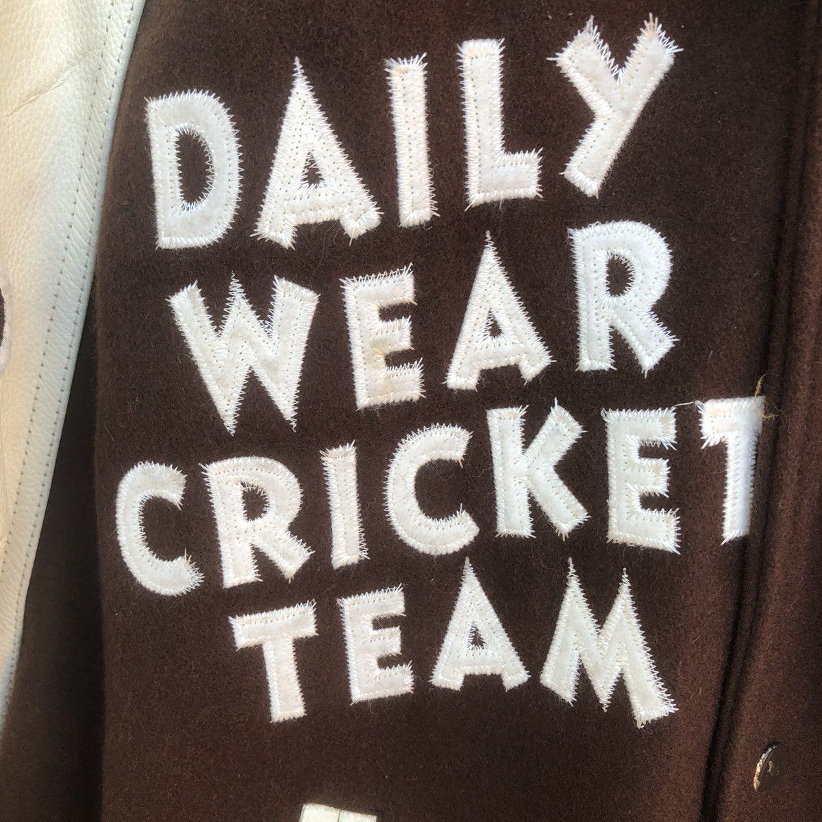 Sports Specialties Daily Wear Cricket Team Varsity Leather Sleeve Jacket Size US L / EU 52-54 / 3 - 6 Thumbnail