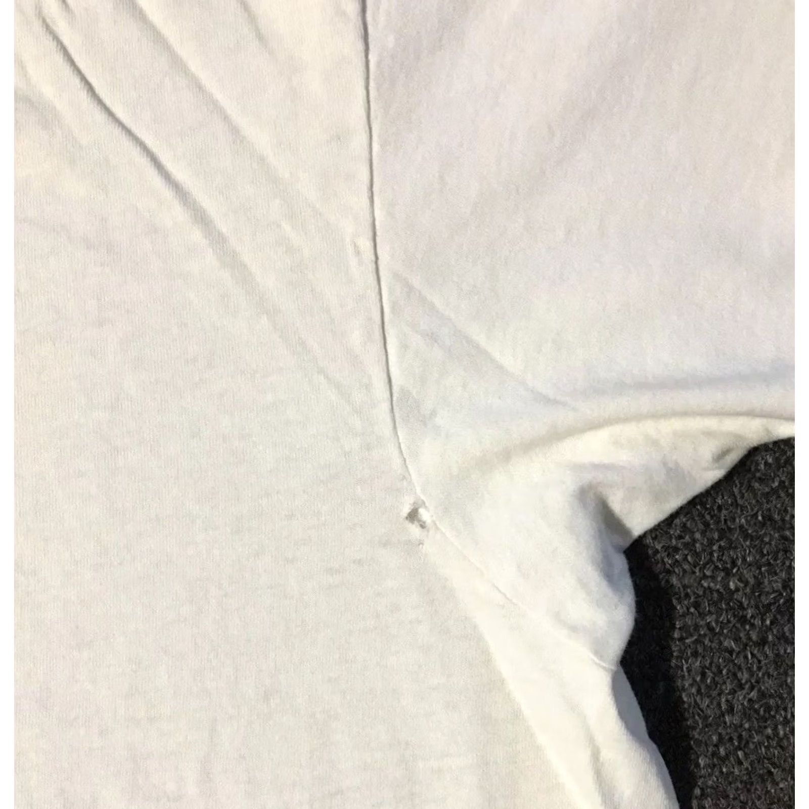 Hanes VINTAGE Hanes Shirt S White 80s 90s Faded Distressed Grunge Punk Biker Skate Surf Trucker ME? Size US S / EU 44-46 / 1 - 7 Thumbnail