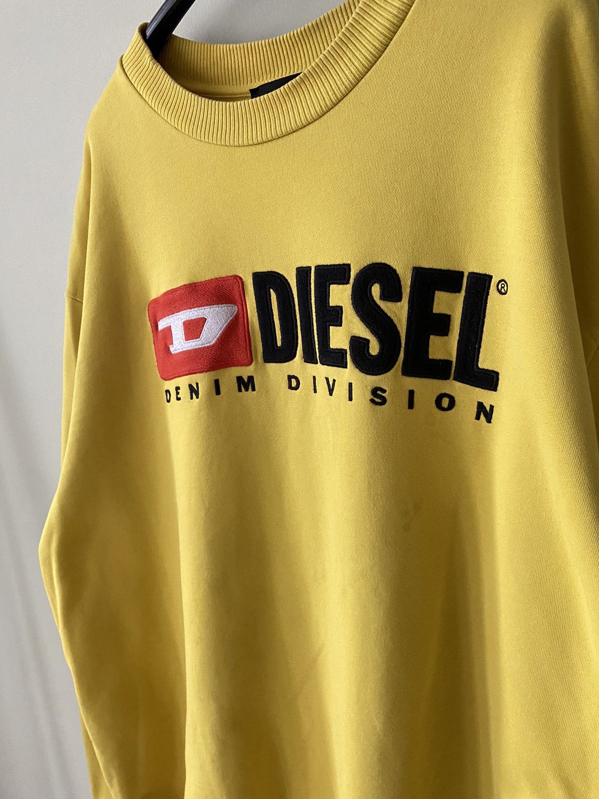 Diesel Diesel yellow brand logo baggy sweatshirt Size US L / EU 52-54 / 3 - 6 Thumbnail