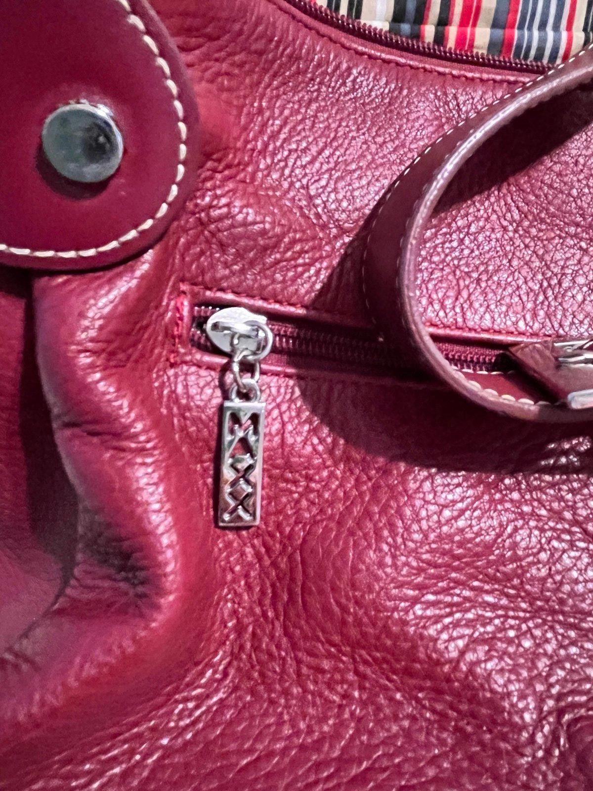 Other Maxx New York Red Leather Shoulder Bag Size ONE SIZE - 6 Thumbnail