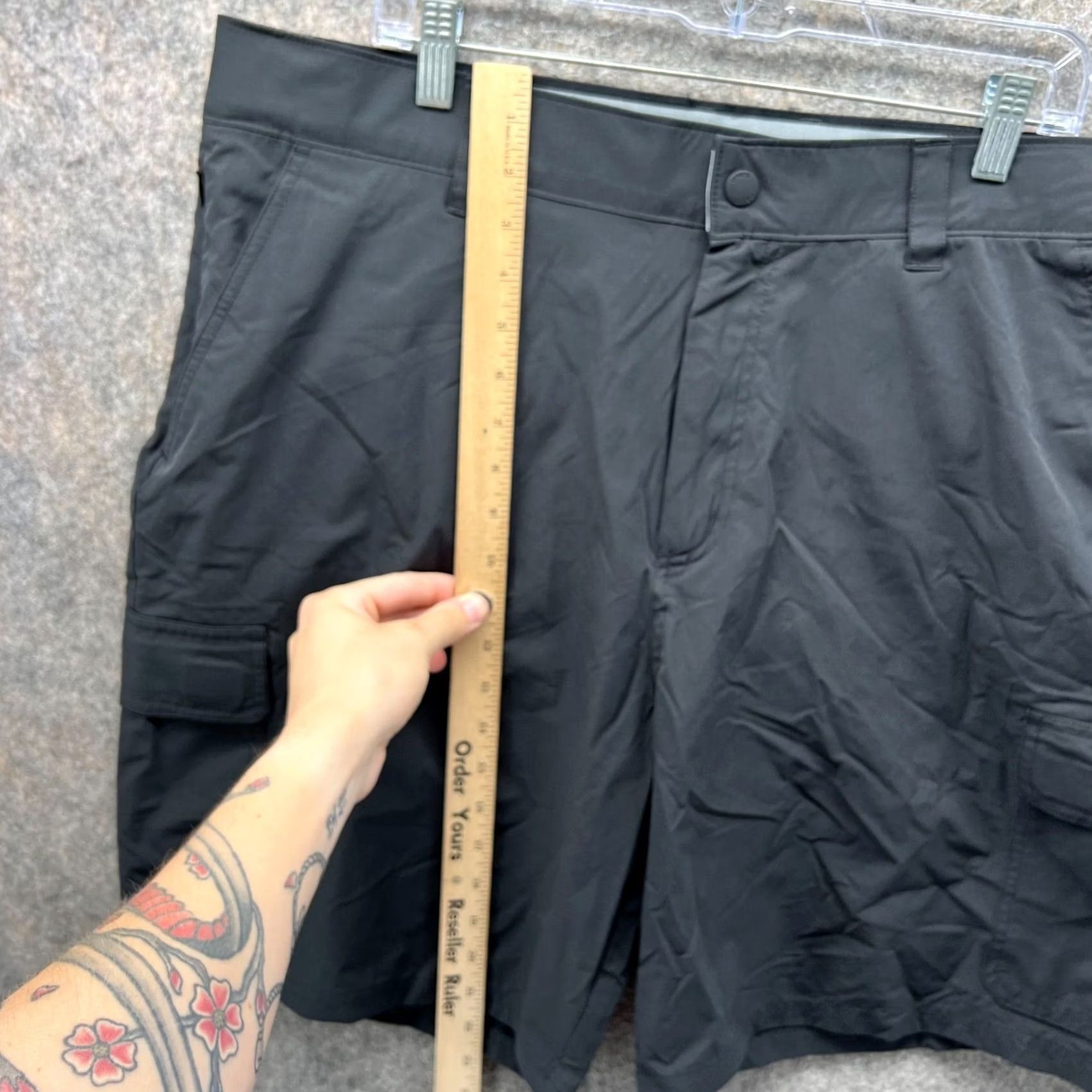 Orvis Orvis Shorts Men 40 Adult Gray Flat Front Cargo Casual Cotton Outdoors Golf Baggy? Size US 40 / EU 56 - 5 Thumbnail