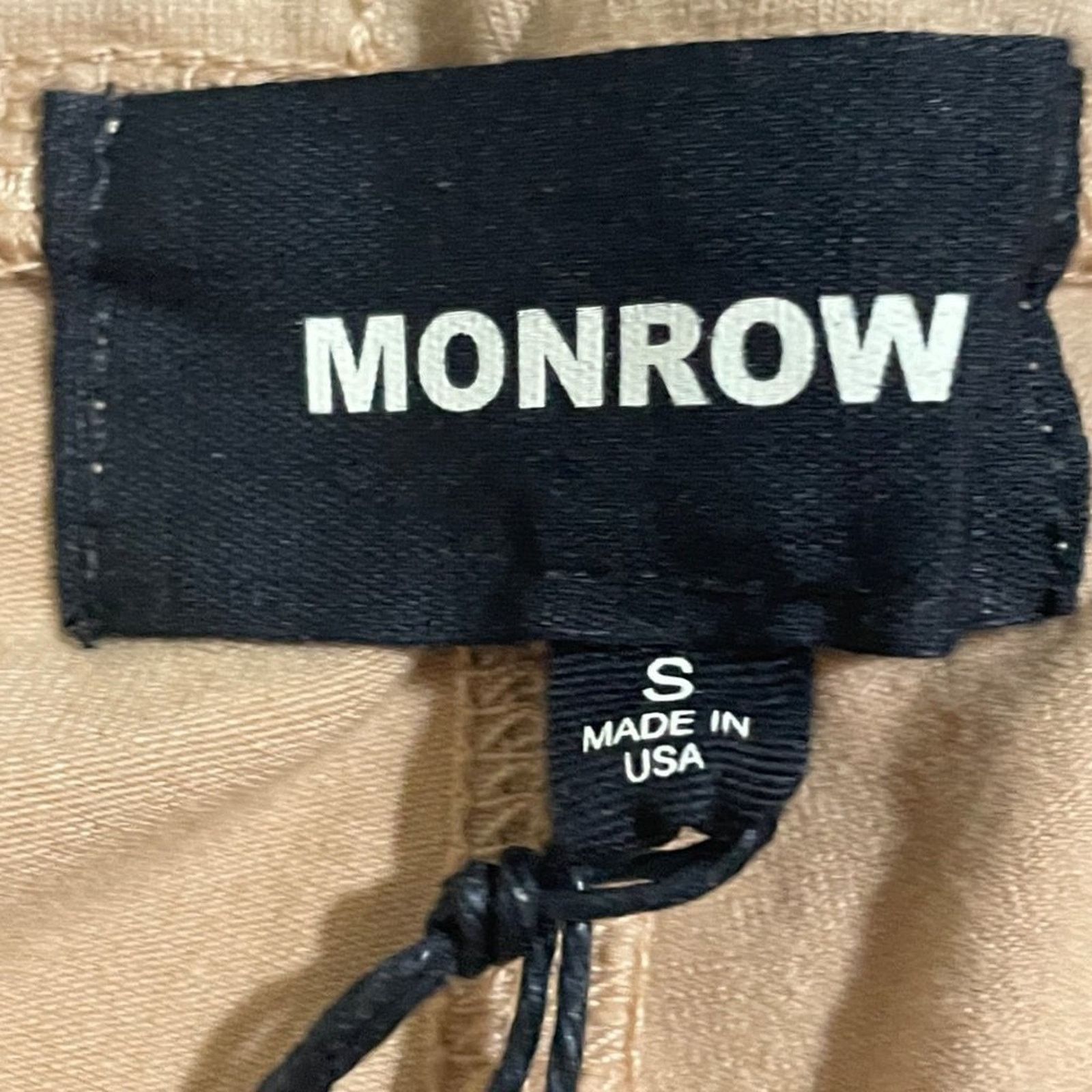 MONROW Monrow Womens Biker Shorts Pockes Soff Medium NWT Beige Size 24" / US 00 / IT 34 - 6 Thumbnail