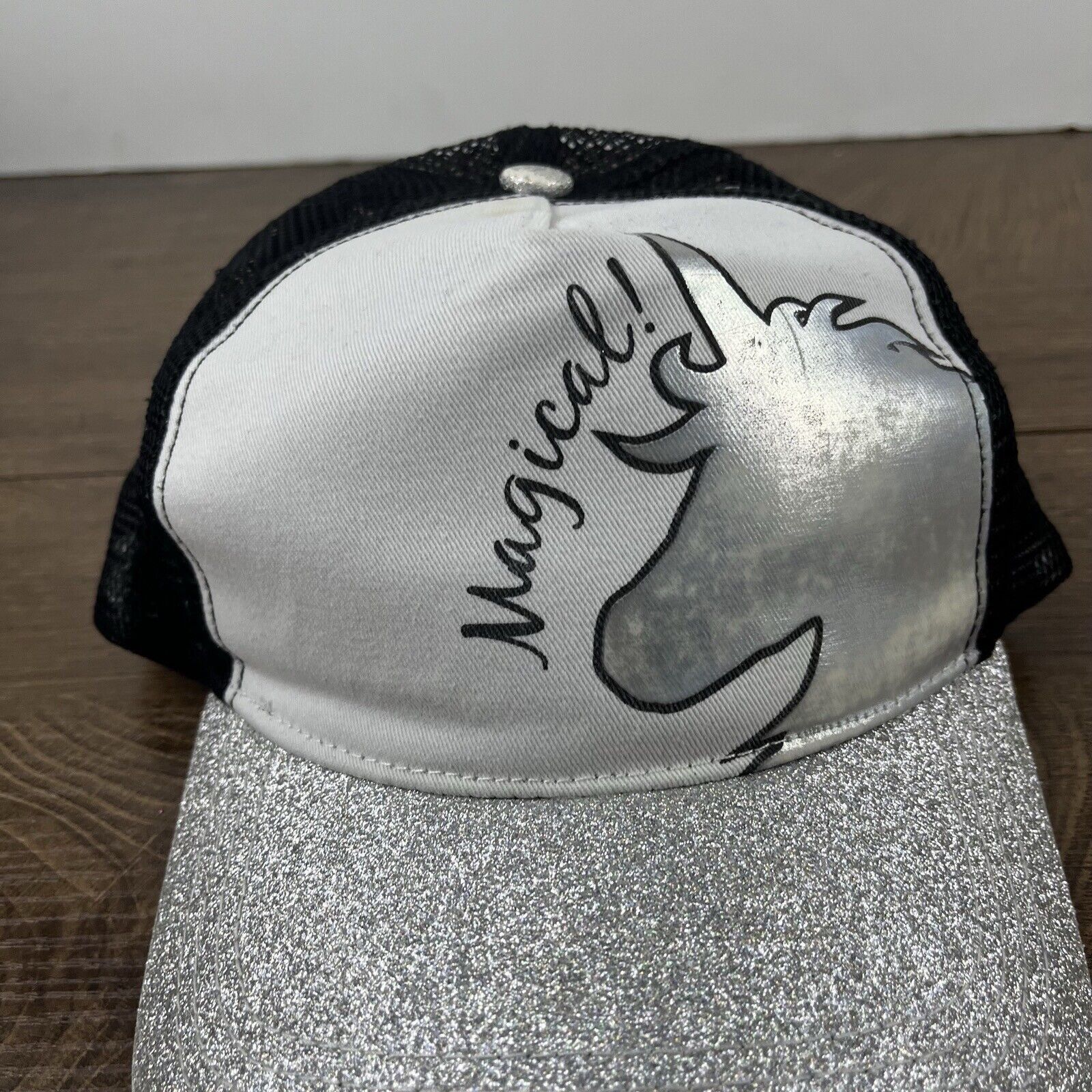 Other Magical Unicorn Hat Snapback Hat White Adjustable Hat Adult Size ONE SIZE - 6 Thumbnail
