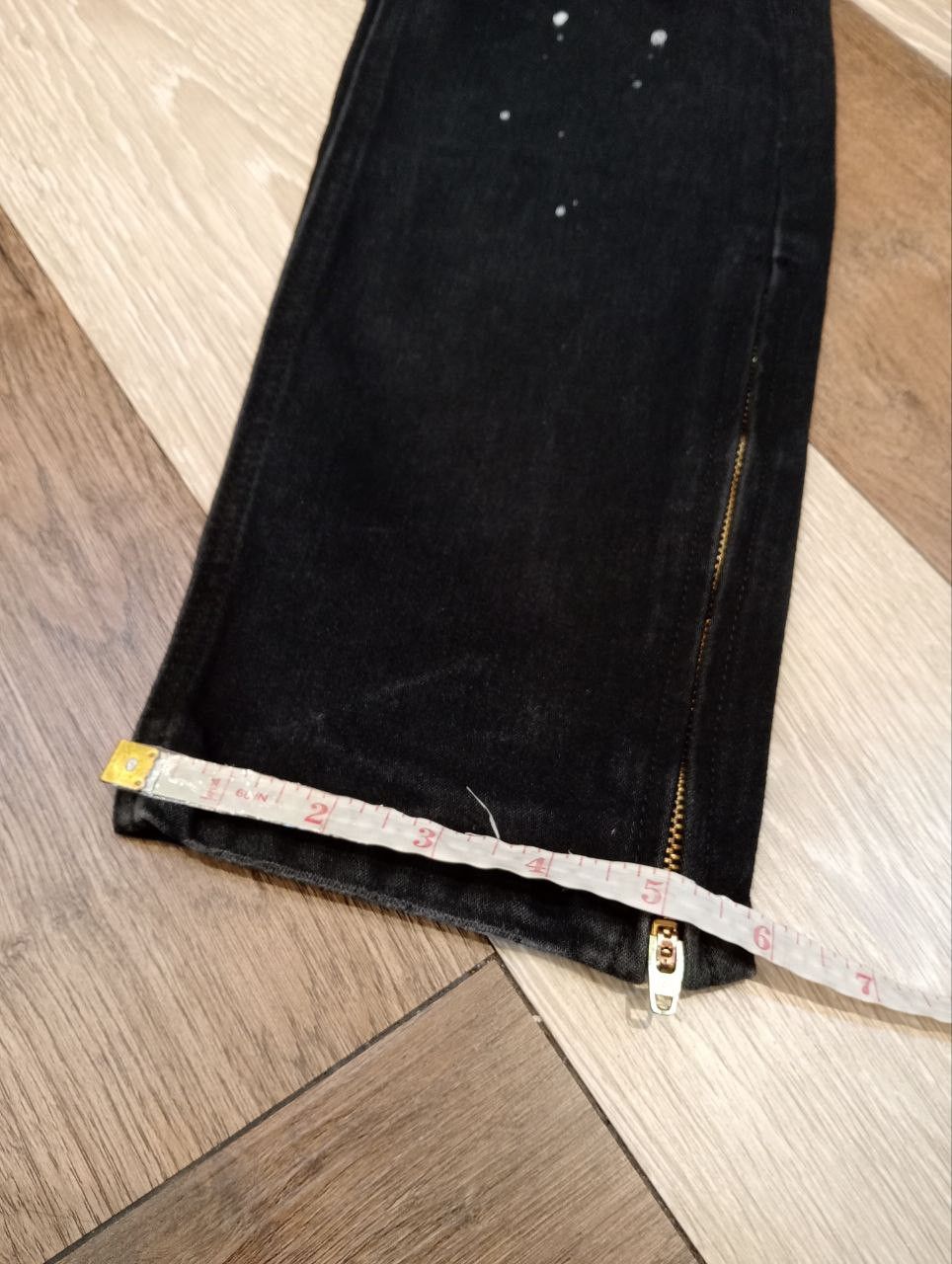 Number (N)ine NUMBER NINE JAPAN BLACK STRETCH ANKLE ZIP PANTS Size US 34 / EU 50 - 18 Thumbnail
