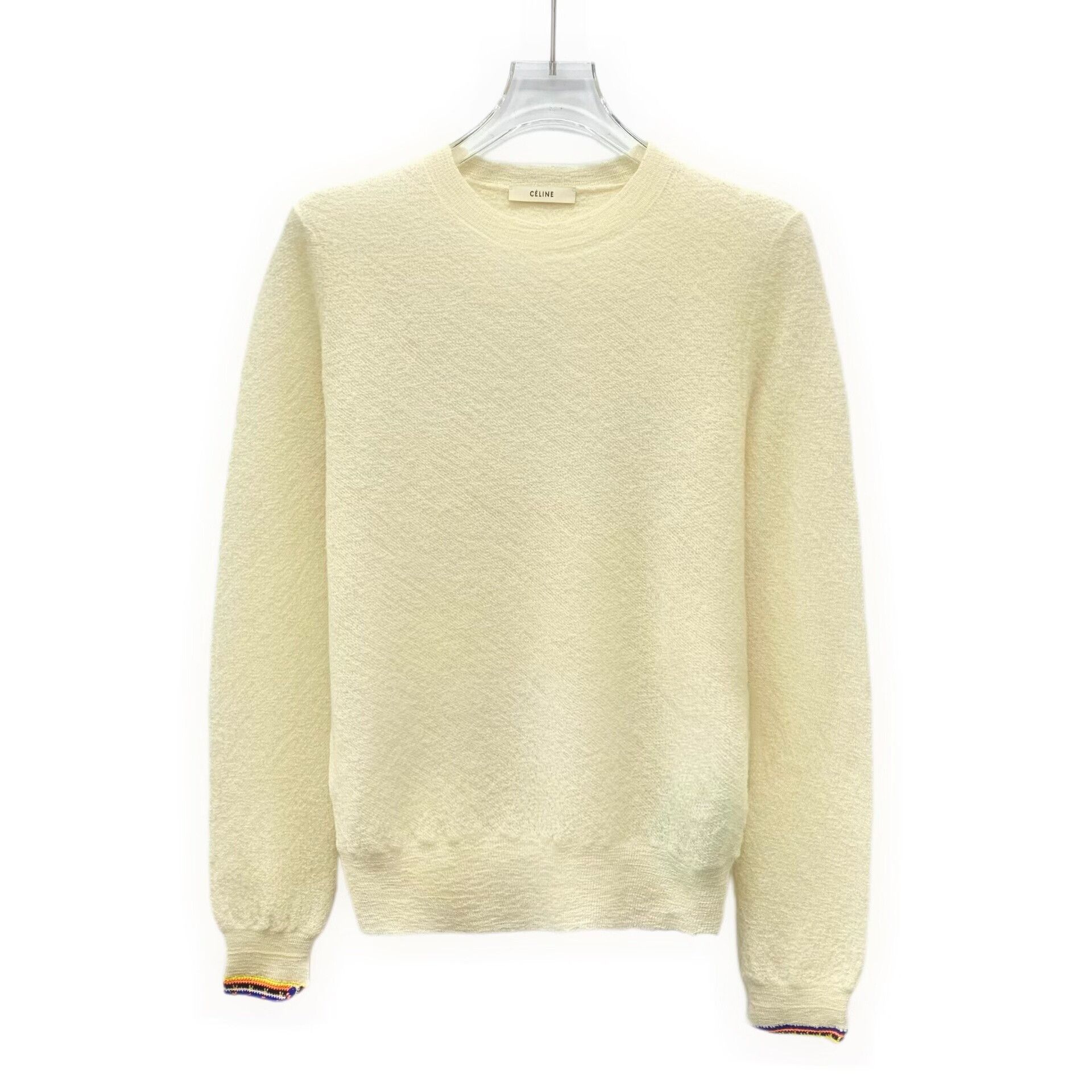 Celine Celine Knit Wool Beige Sweater S Women Size S / US 4 / IT 40 - 1 Thumbnail