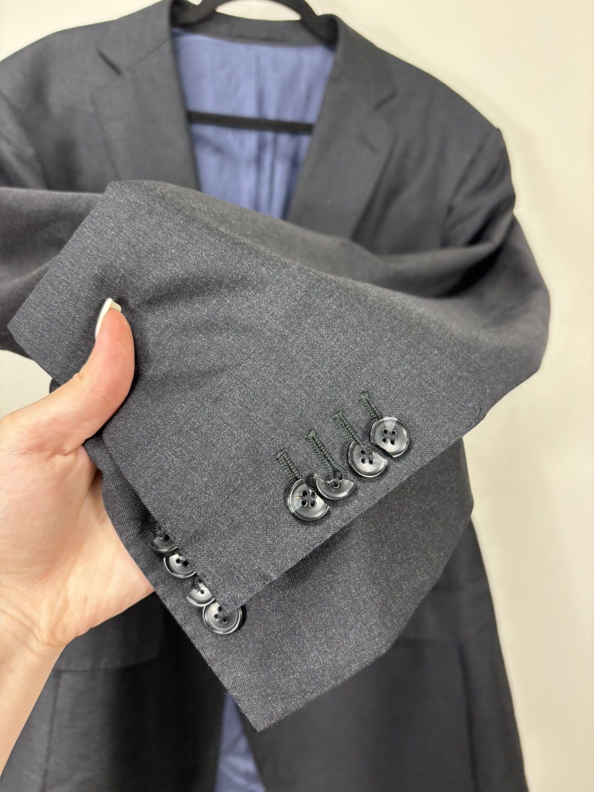 Suitsupply Suitsupply Menʼs 3-Buttons Formal Luxury Wool Blazer Jacket Size 46L - 7 Thumbnail