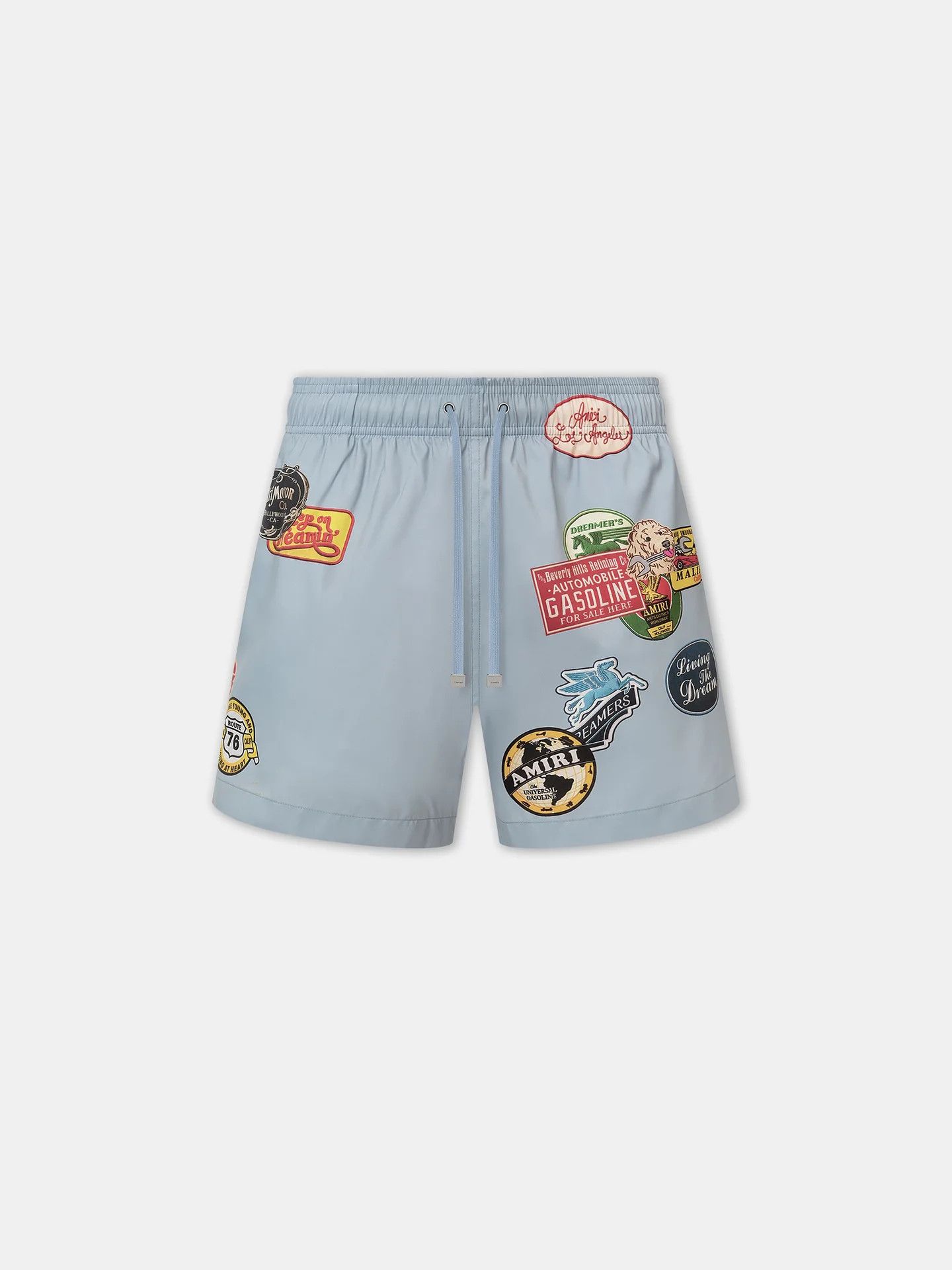 Amiri os11x1225 Station Patch Swim Trunks in Blue Size US 34 / EU 50 - 1 Thumbnail