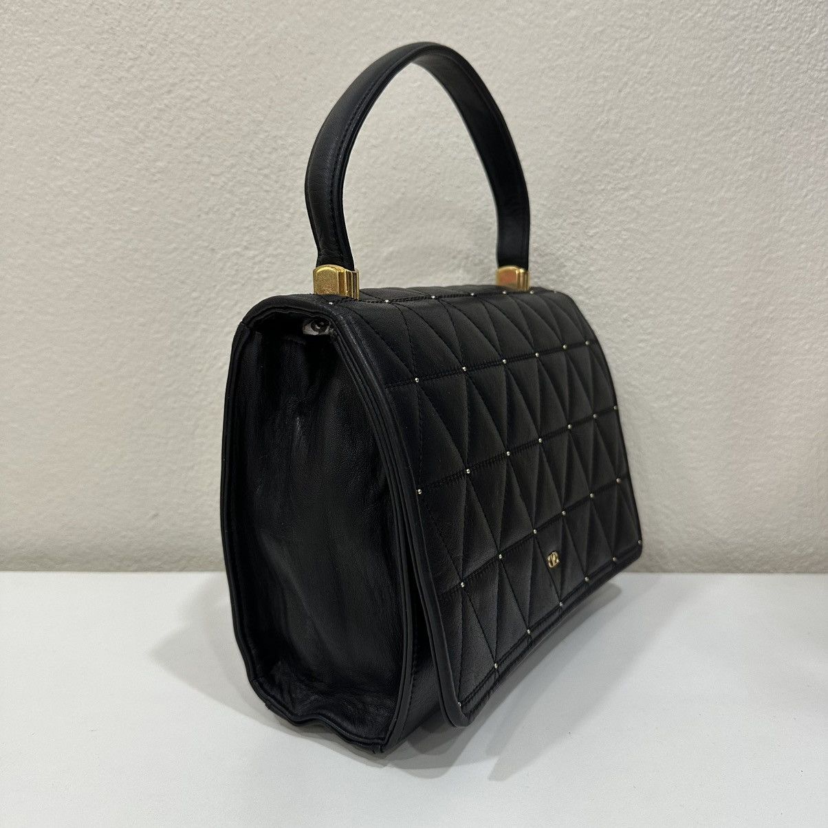 Valentino ‼️LD‼️ VALENTINO GARAVANI QUILTED VLOGO GOLD HARDWARE HANDBAG Size ONE SIZE - 4 Thumbnail