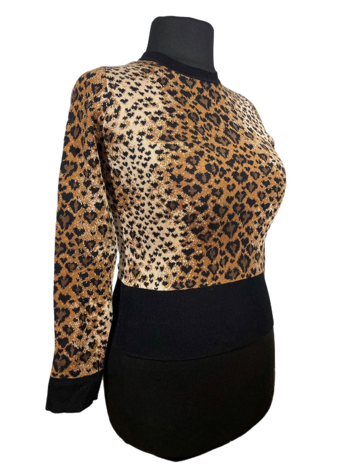 RED Valentino Red Valentino Leopard Women Sweater Size S Wool & Silk Size S / US 4 / IT 40 - 2 Thumbnail