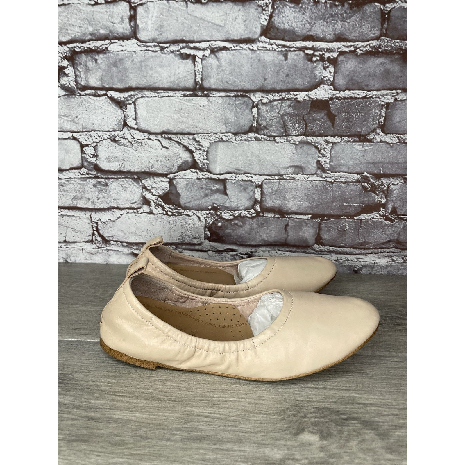 Other 1. State Skylar Ivory Leather Round Ballet Flats Shoes Women Size US 8.5 / IT 38.5 - 11 Thumbnail