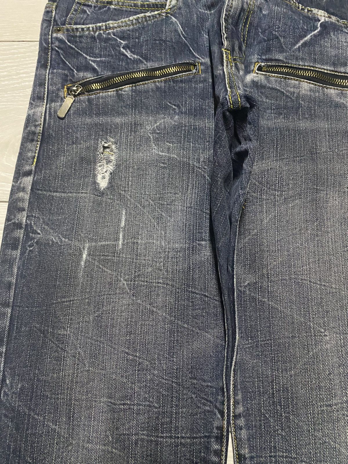 Tornado Mart Vintage Japanese Brand Skull Blow By Blue Loose Jeans Size US 30 / EU 46 - 5 Thumbnail