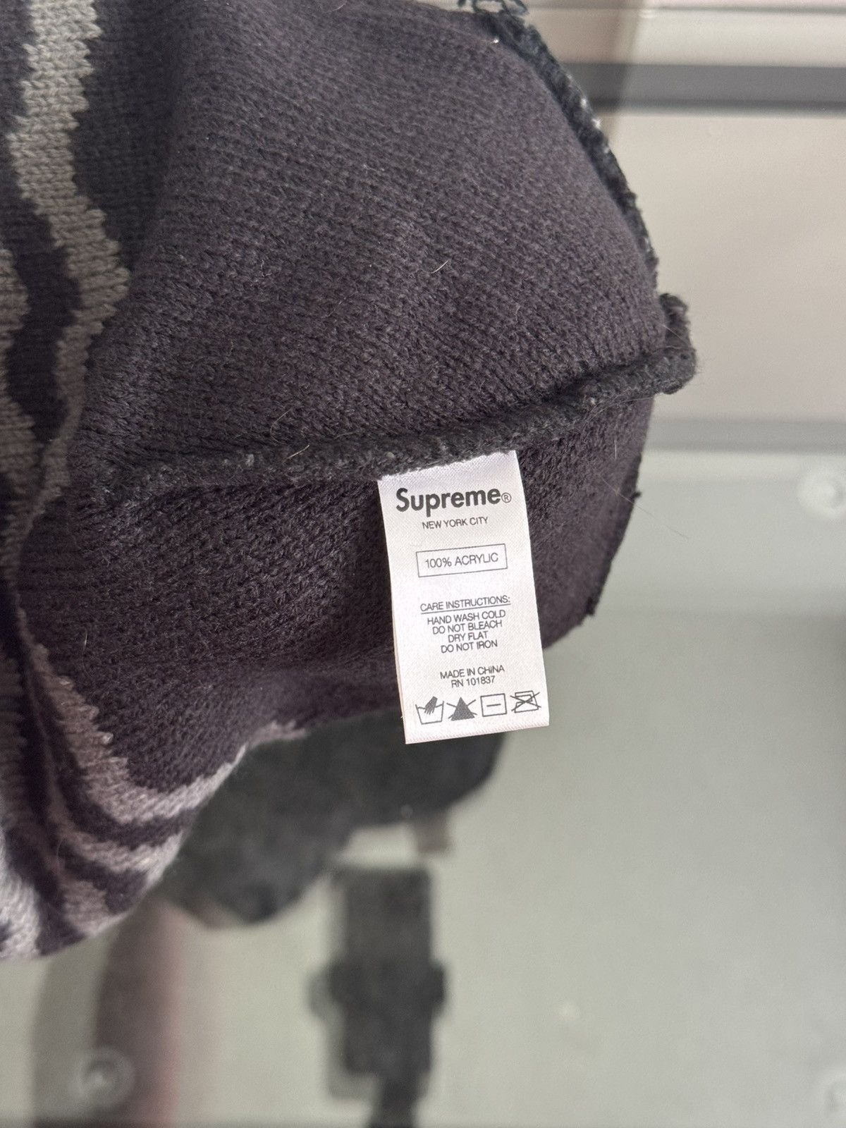 Supreme Supreme Zig Zag Stripe Beanie Size ONE SIZE - 6 Thumbnail