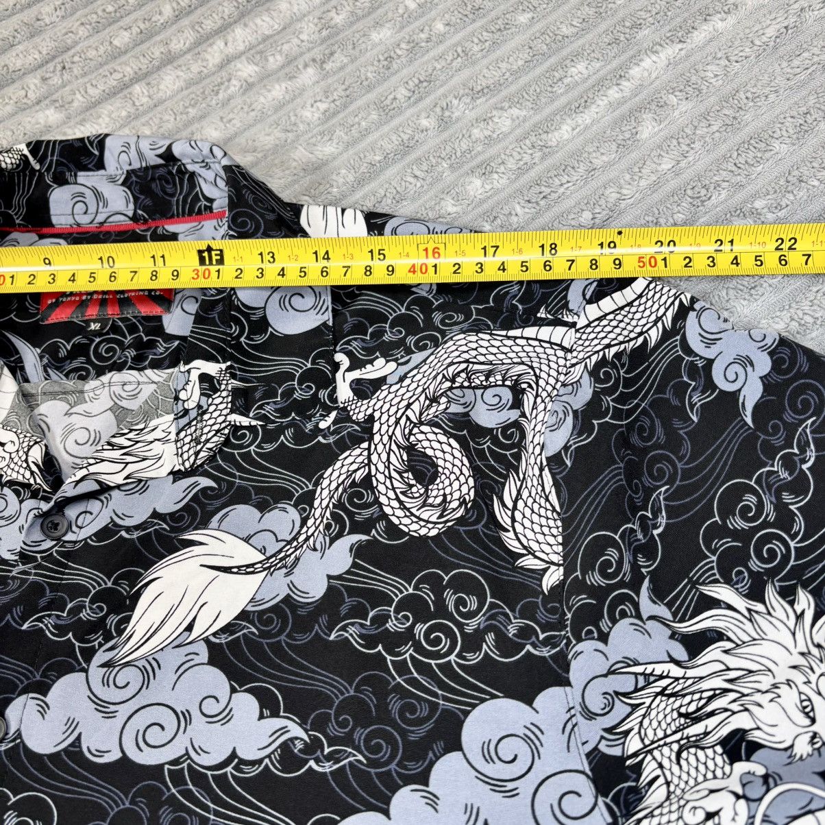 Other Fresh Prints of Tokyo Drill Mens XL Button Up Dragon Shirt Size US XL / EU 56 / 4 - 4 Thumbnail