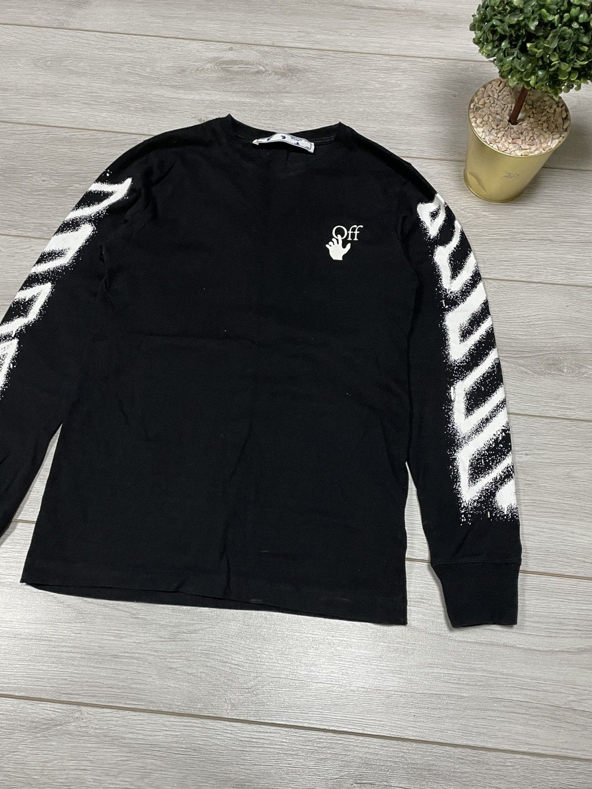 Off-White Off-White paint arrows tape stripes long sleeve Size US S / EU 44-46 / 1 - 12 Thumbnail