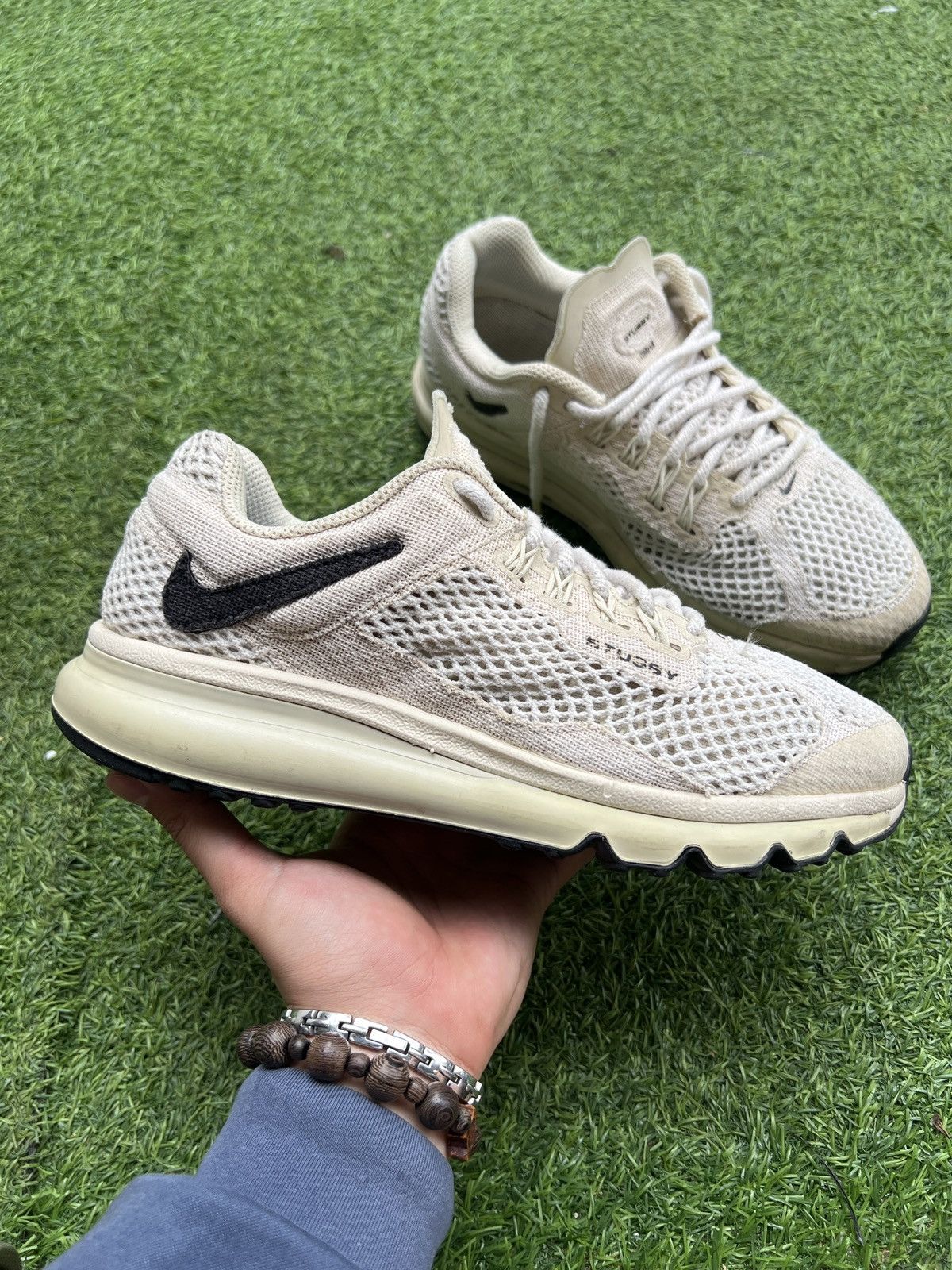 Nike × Stussy Nike x Stussy Air Max 2013 Fosil DM6447-200 Size US 8.5 / EU 41-42 - 1 Thumbnail
