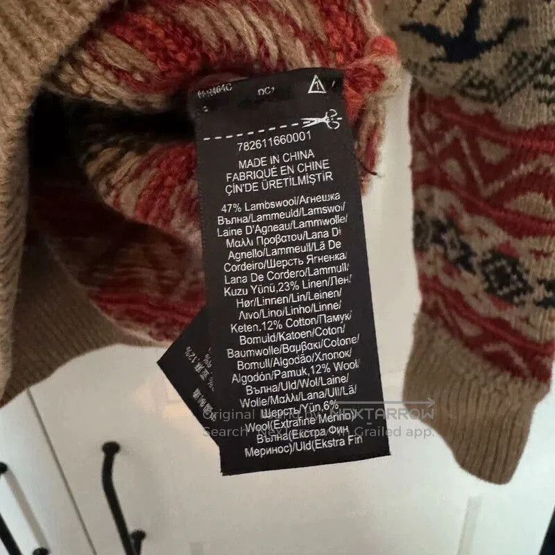 RRL Fair Isle Wool Blend Sweater.