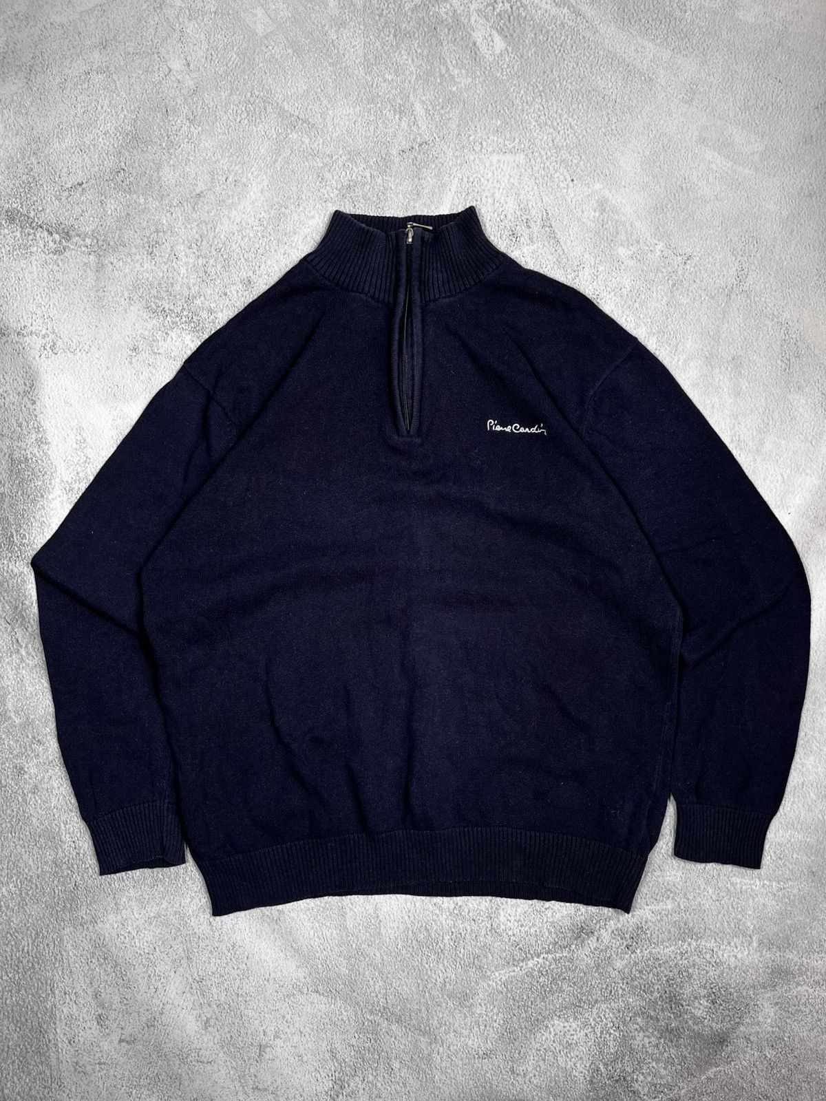Pierre Cardin Vintage Y2K Pierre Cardin quarter zip 1/4 sweater old money Size US L / EU 52-54 / 3 - 1 Thumbnail