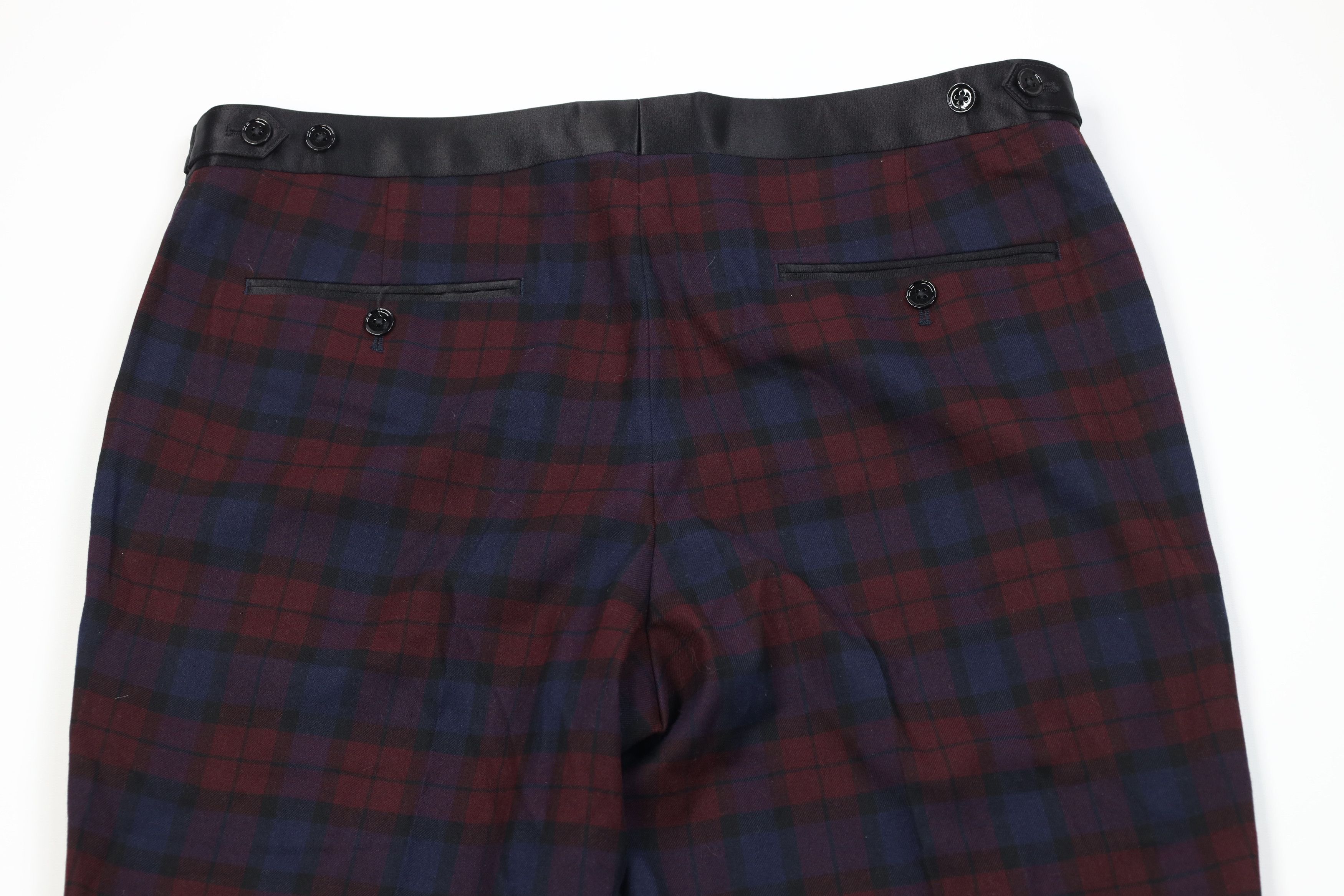 Express Express Slim Satin Stripe Tuxedo Chino Pants Trousers Plaid Size US 34 / EU 50 - 9 Thumbnail