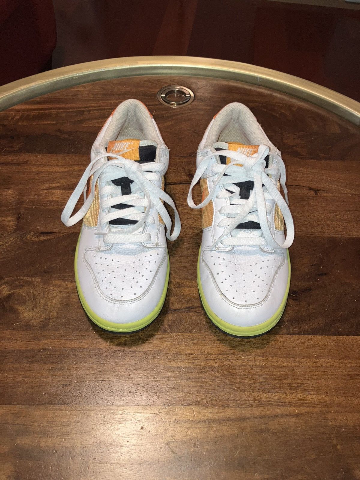 Nike Nike Dunk Low White Orange Blaze 317813-181 W10 US M8.5. Size US 10 / IT 40 - 1 Thumbnail
