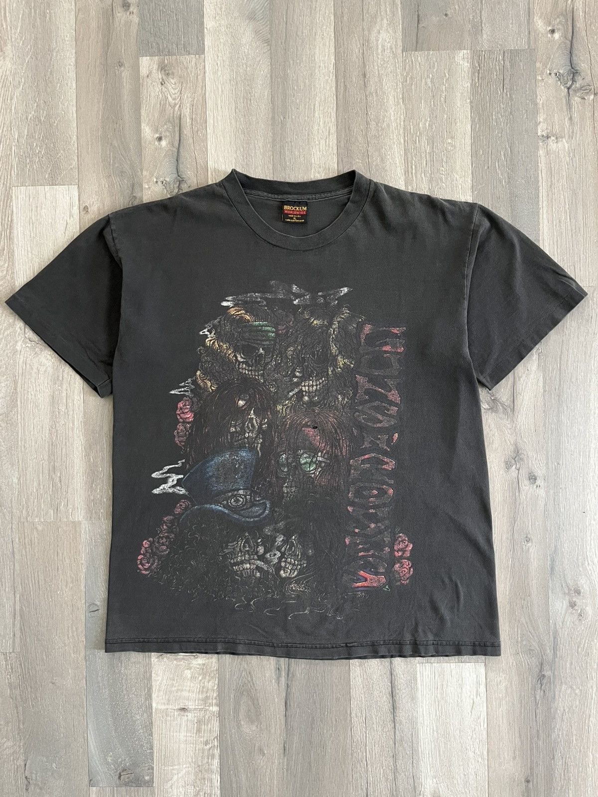 Brockum 1994 Guns n Roses Skull Pile Fader Tee Size US L / EU 52-54 / 3 - 1 Thumbnail