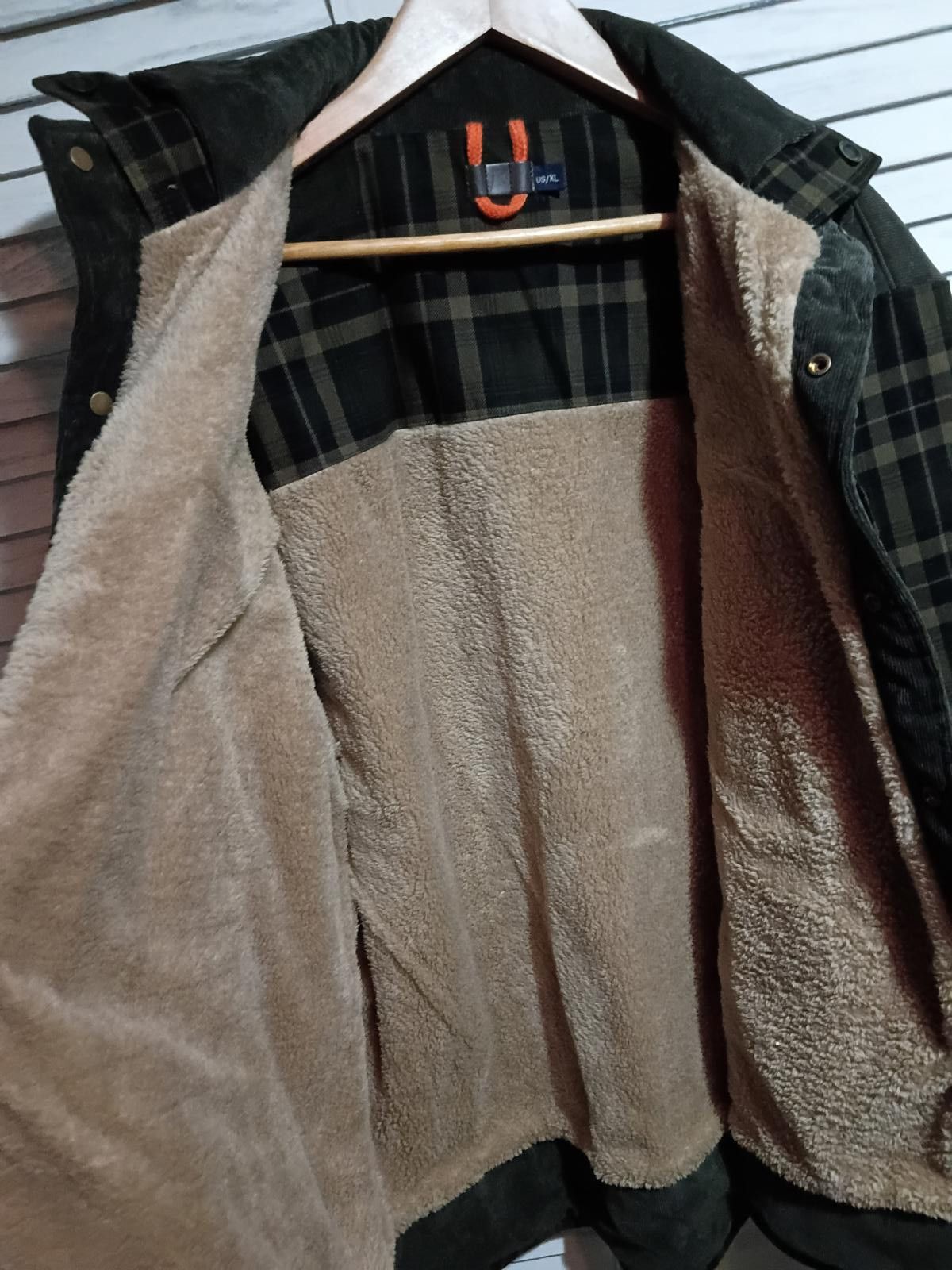 Unknown London Men's Plaid Jacket with Sherpa Lining, Size XL Size US XL / EU 56 / 4 - 3 Thumbnail