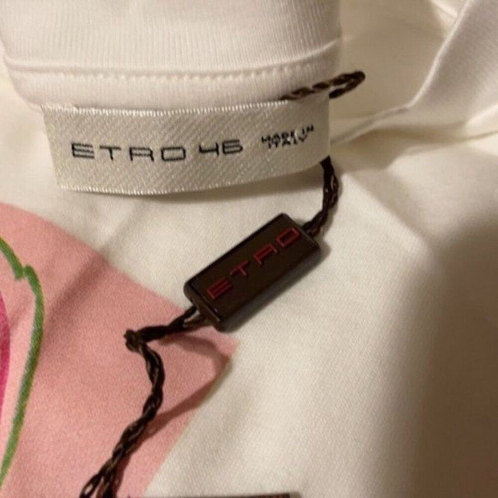 Etro Etro archive print cotton tee White Size 10 Size L / US 10 / IT 46 - 3 Thumbnail