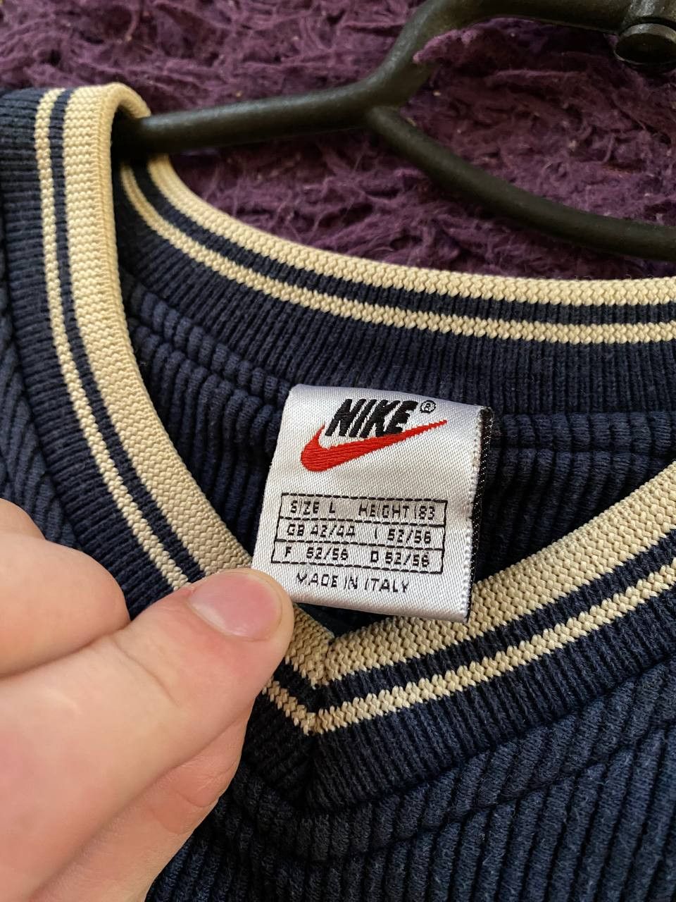 Nike × Vintage 90s Nike Swoosh Vintage Y2K Retro Tee T-Shirts size L Size US L / EU 52-54 / 3 - 11 Thumbnail