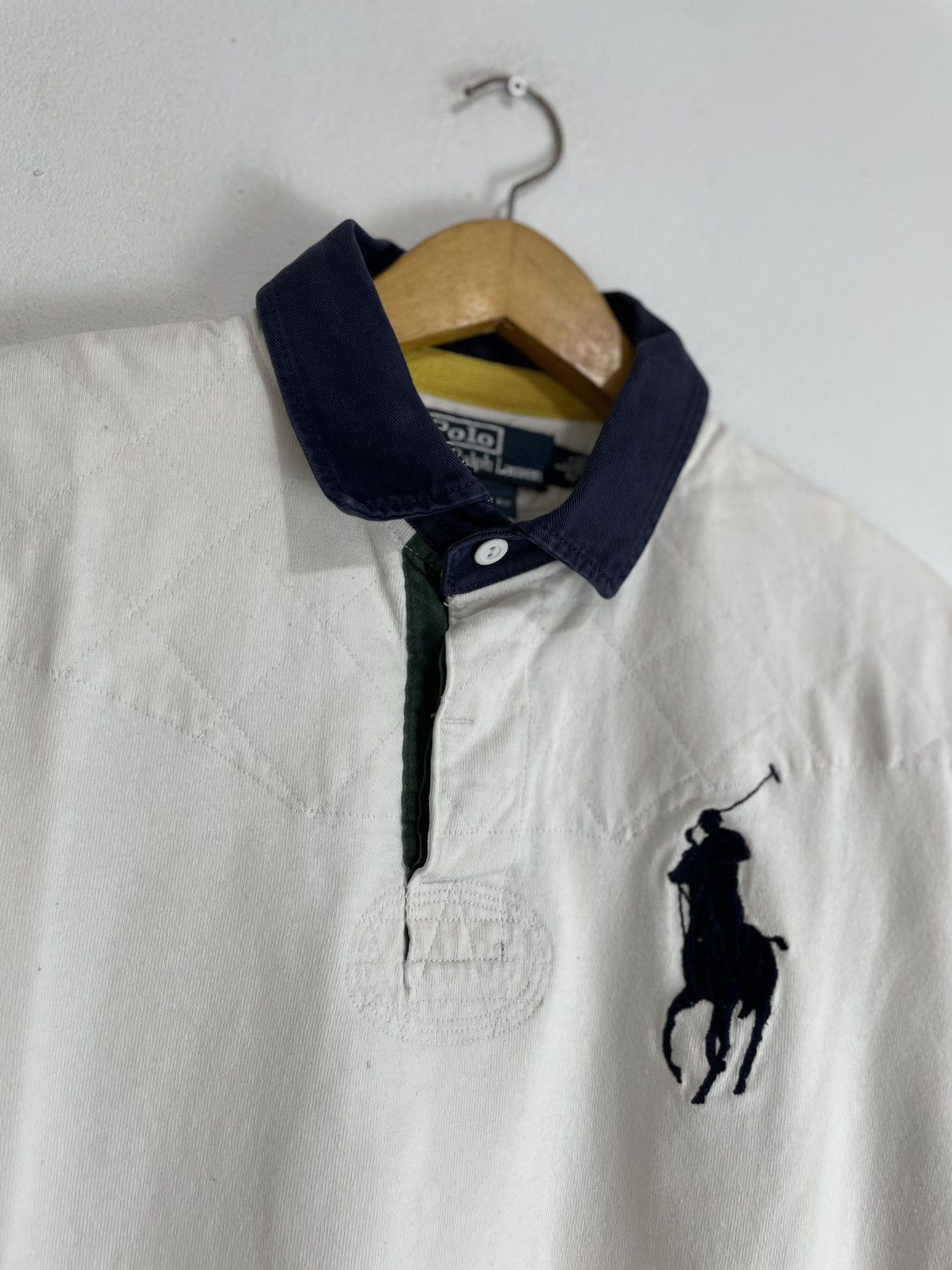 Polo Ralph Lauren × Ralph Lauren × Vintage Vintage Ralph Lauren LongSleeve Rugby Shirt Number Six Patch Size US L / EU 52-54 / 3 - 5 Thumbnail