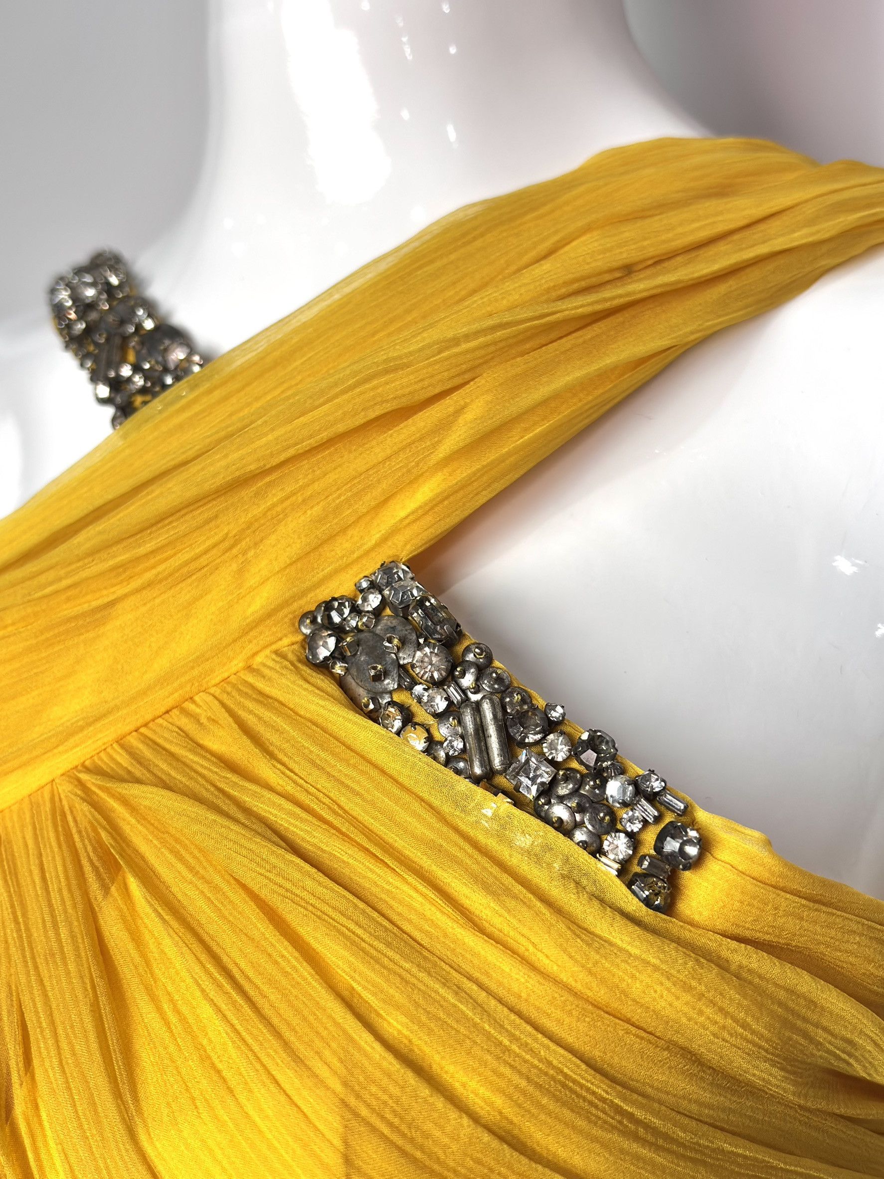 John Galliano John Galliano One-Shoulder Silk Evening Gown Size M / US 6-8 / IT 42-44 - 8 Thumbnail