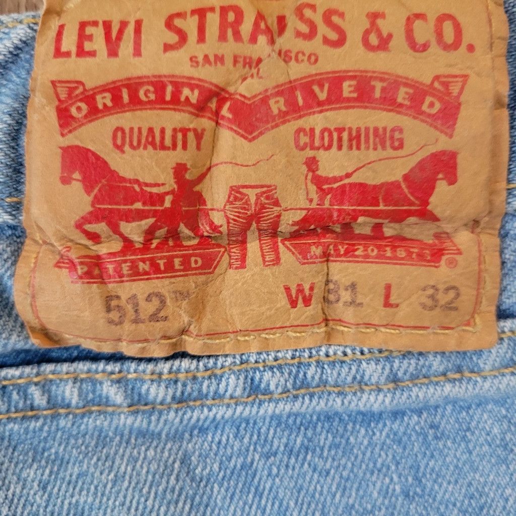 Levi's Levi's 512 Slim Straight Jeans Size 31/32 Excellent Size US 31 - 9 Thumbnail