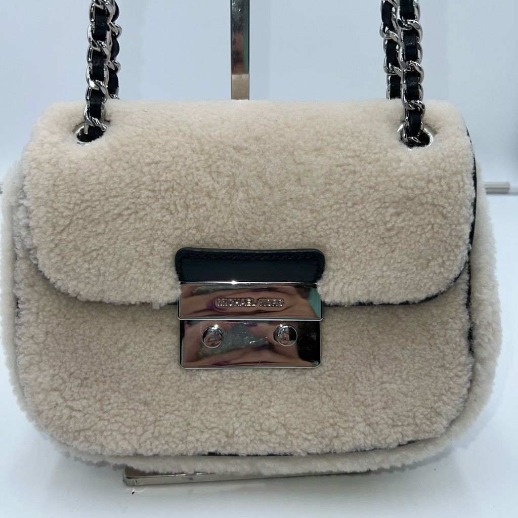 Michael Kors Michael Kors Sloan Shearling Small Chain Shoulder Bag Size ONE SIZE - 1 Thumbnail