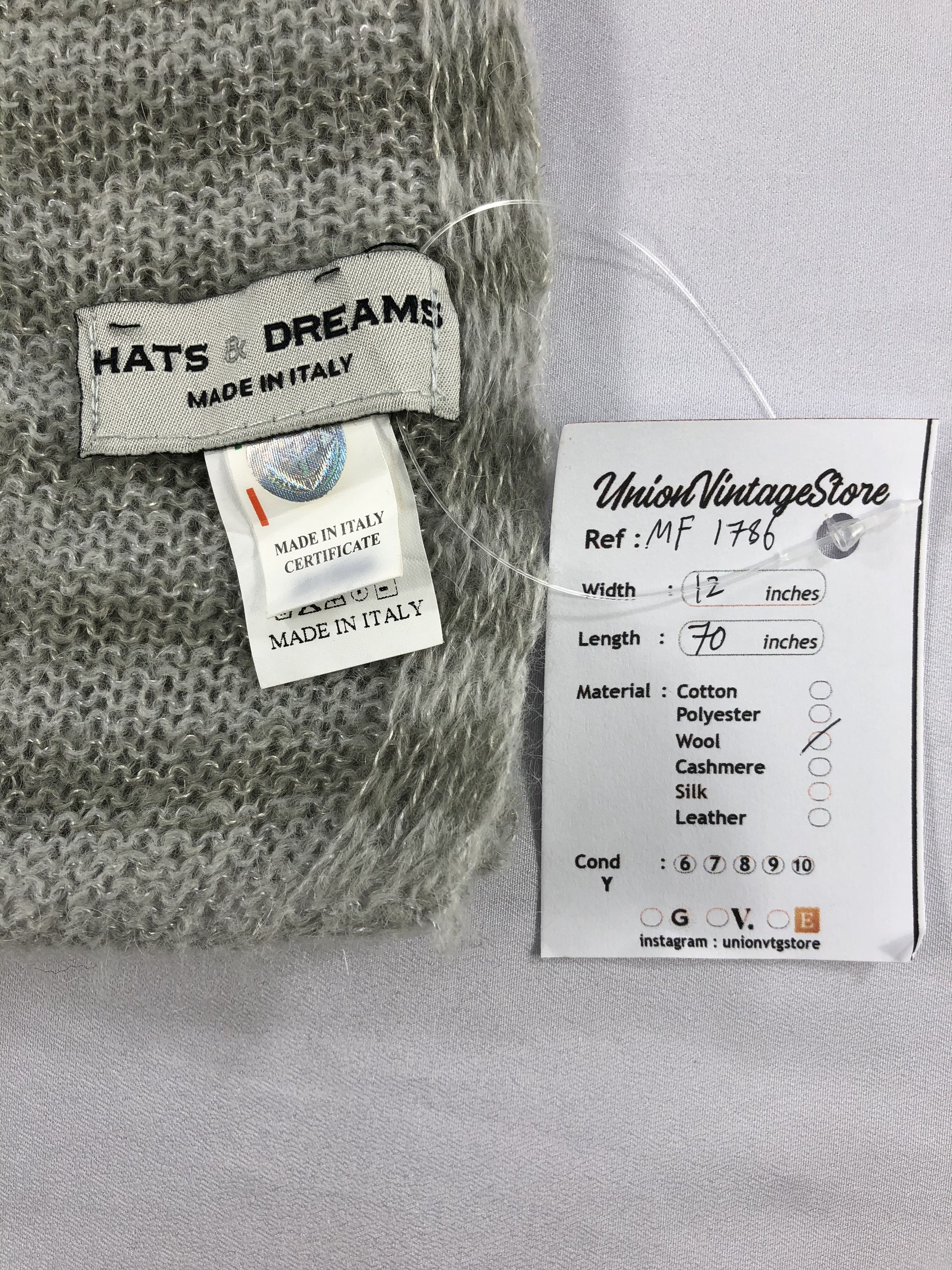 Vintage Vintage Hats & Dreams Scarf/Muffler/Neckwear MF1786 Size ONE SIZE - 5 Thumbnail