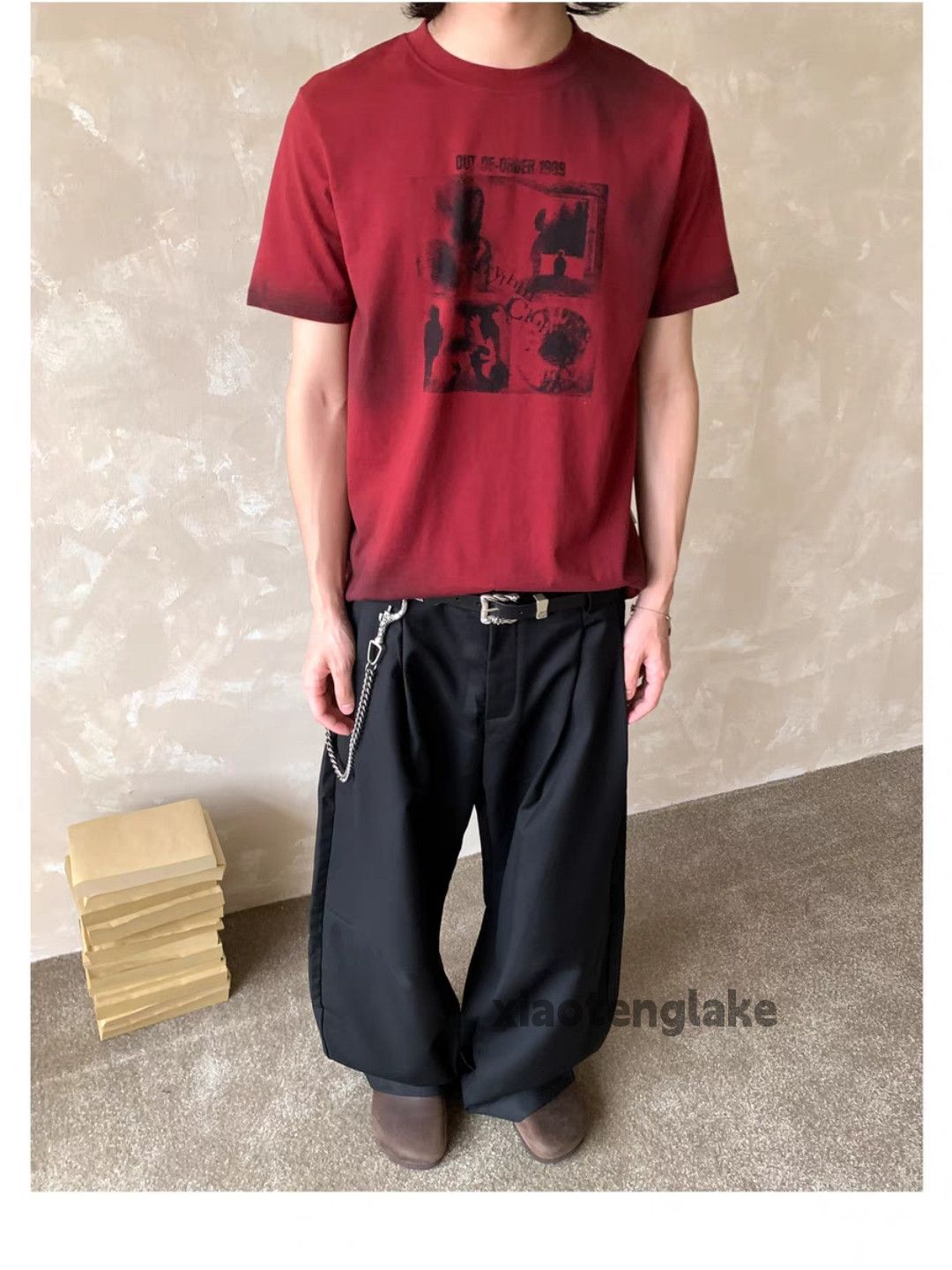 Designer Unisex utility loose baggy hiphop yuppie pleated pants Size US 28 / EU 44 - 8 Thumbnail
