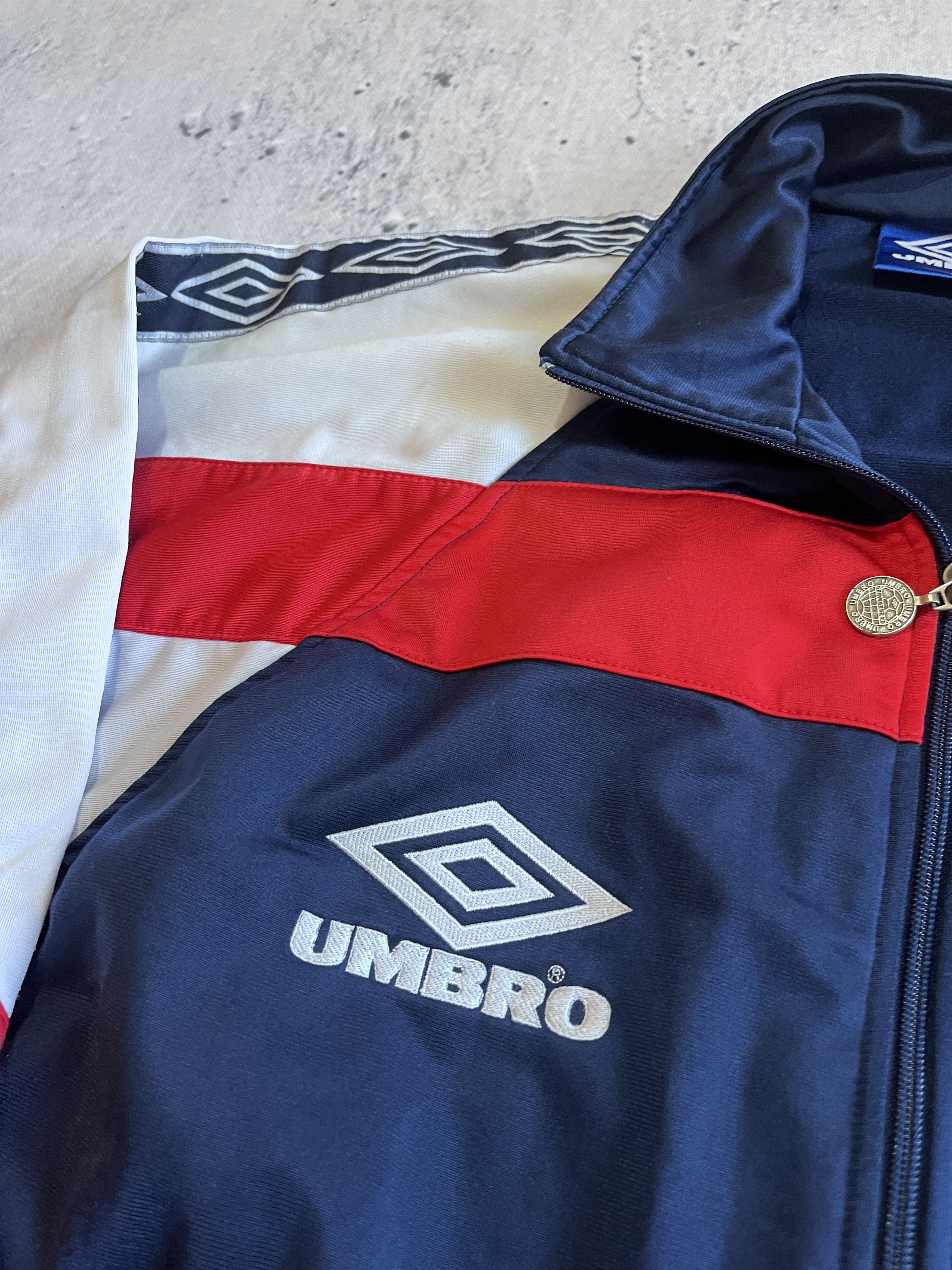 Umbro UMBRO ENGLAND VINTAGE 90S FOOTBALL SOCCER TRACK JACKET Size US S / EU 44-46 / 1 - 8 Thumbnail