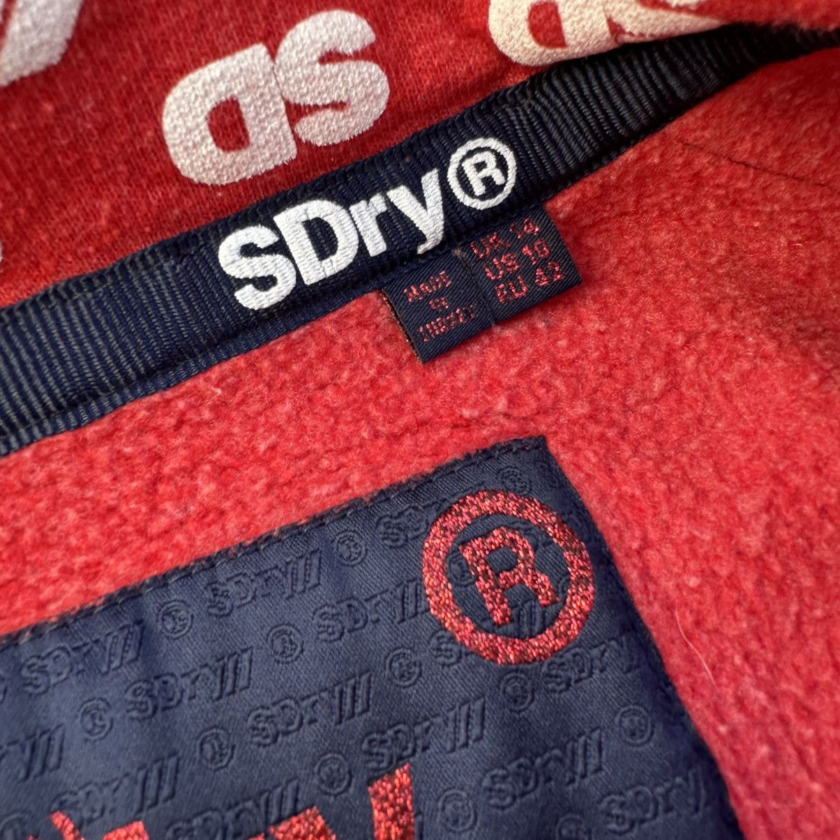 Superdry Vintage Japanese Style Superdry Coral Design Zip Sweater Size US S / EU 44-46 / 1 - 10 Thumbnail