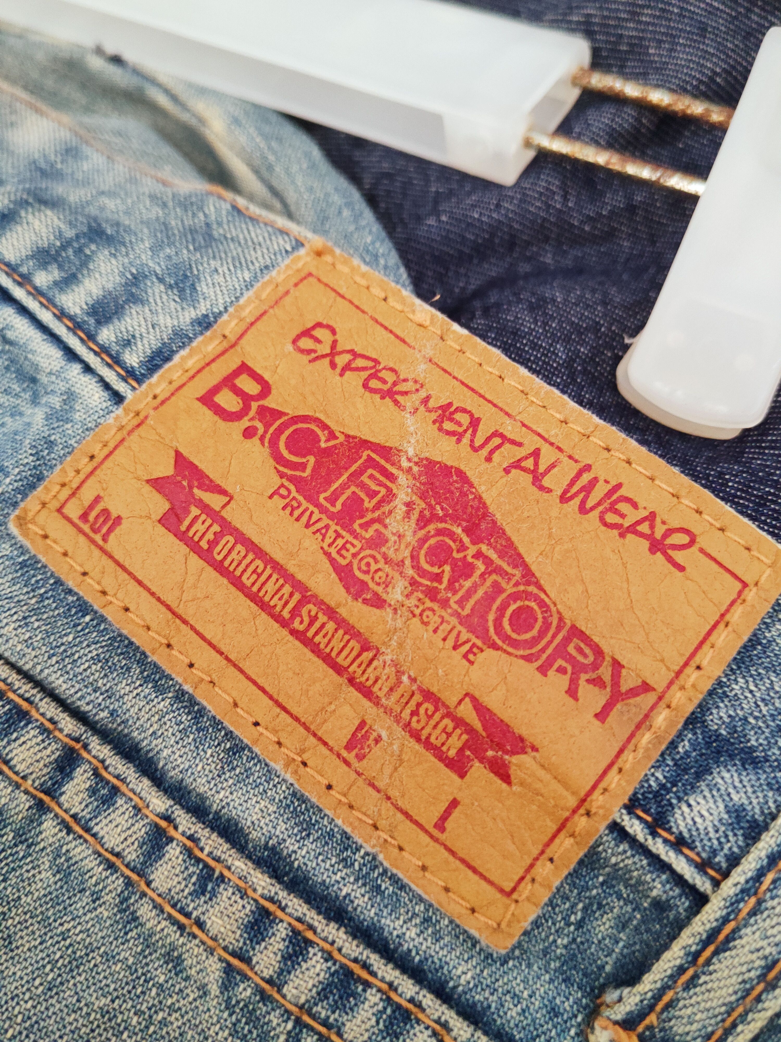 Japanese Brand B.C Factory Blue Faded Distressed Ripped Jeans #W936 Size US 36 / EU 52 - 15 Thumbnail