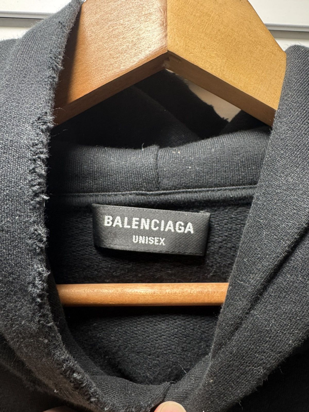 Balenciaga Balenciaga Script Logo Oversize Hoodie (Black) Size US L / EU 52-54 / 3 - 6 Thumbnail