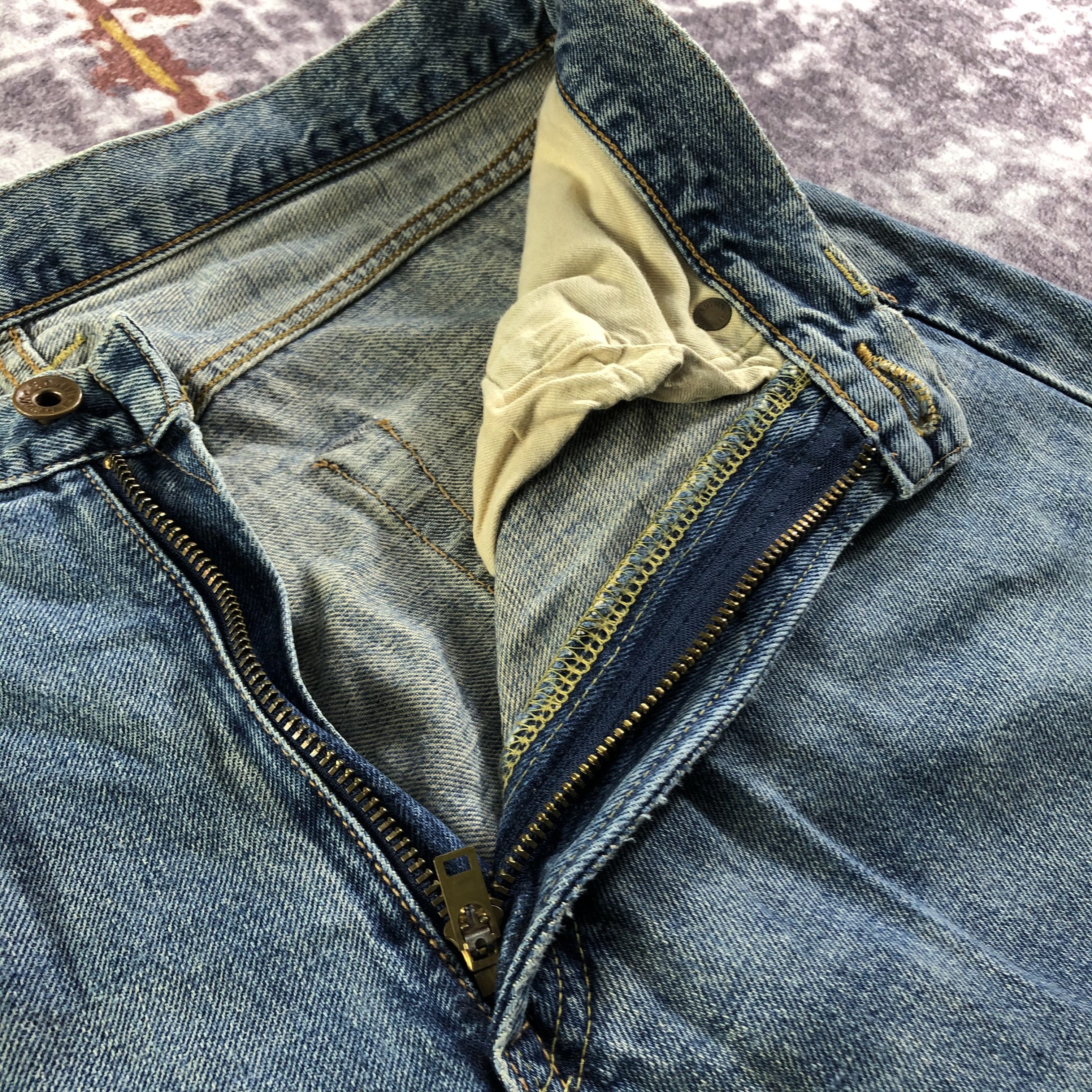 Edwin Vintage Blue Wash Edwin 505 Selvedge Jeans-JM3644 Size US 32 / EU 48 - 8 Thumbnail