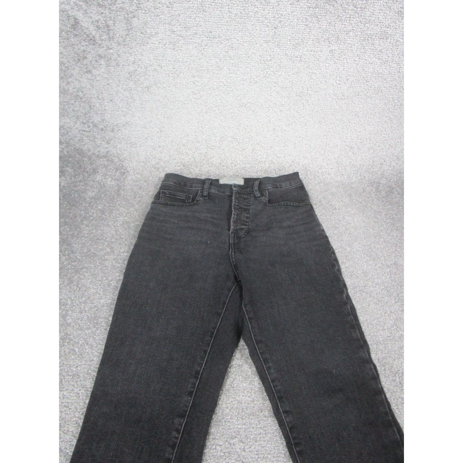 Everlane VINTAGE Everlane Womens Jeans Skinny High Rise Ankle Dark Gray Denim 28 Womens Size 28" / US 6 / IT 42 - 2 Thumbnail
