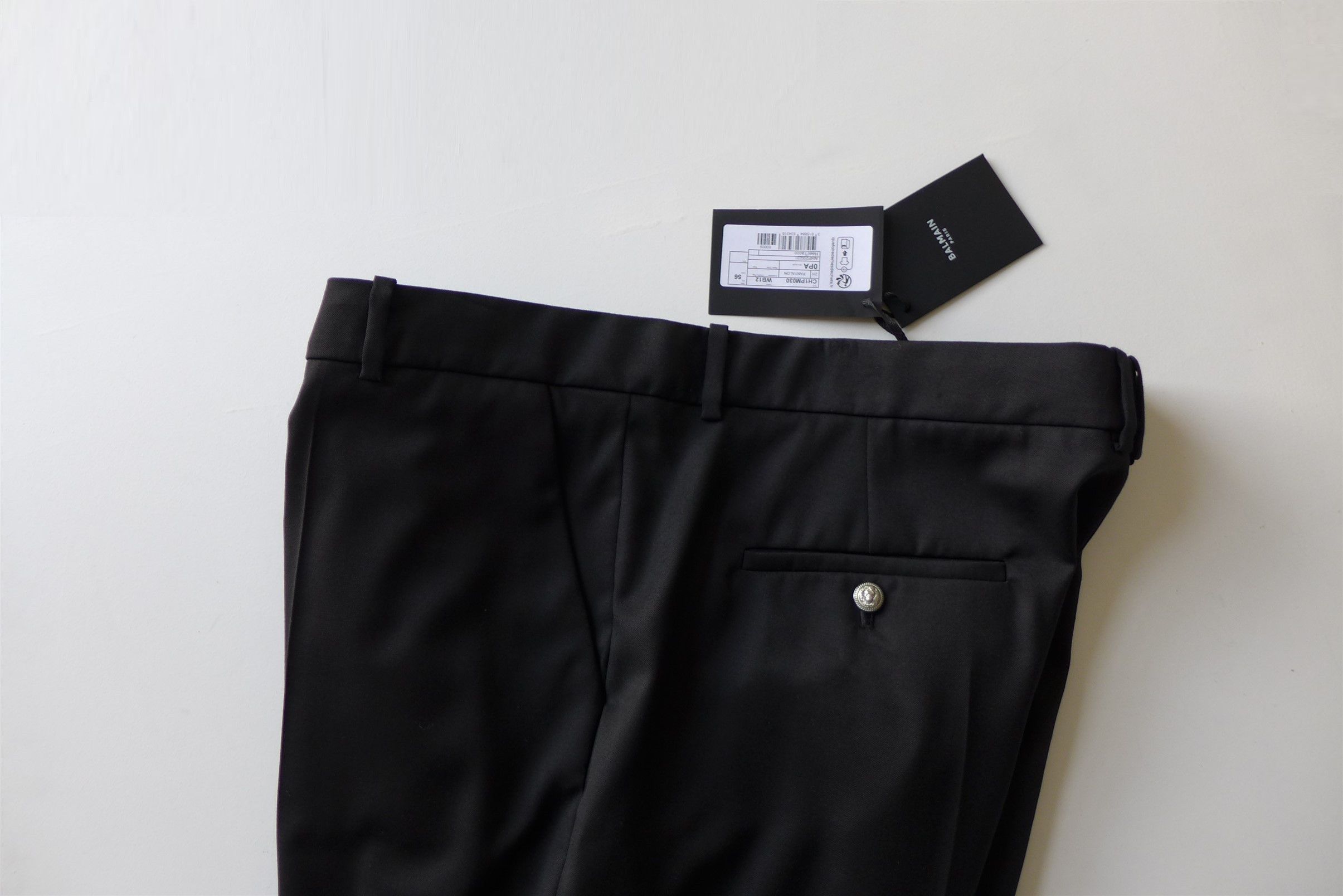 Balmain Balmain Tailored Trousers - Black Wool Size US 38 / EU 54 - 12 Thumbnail