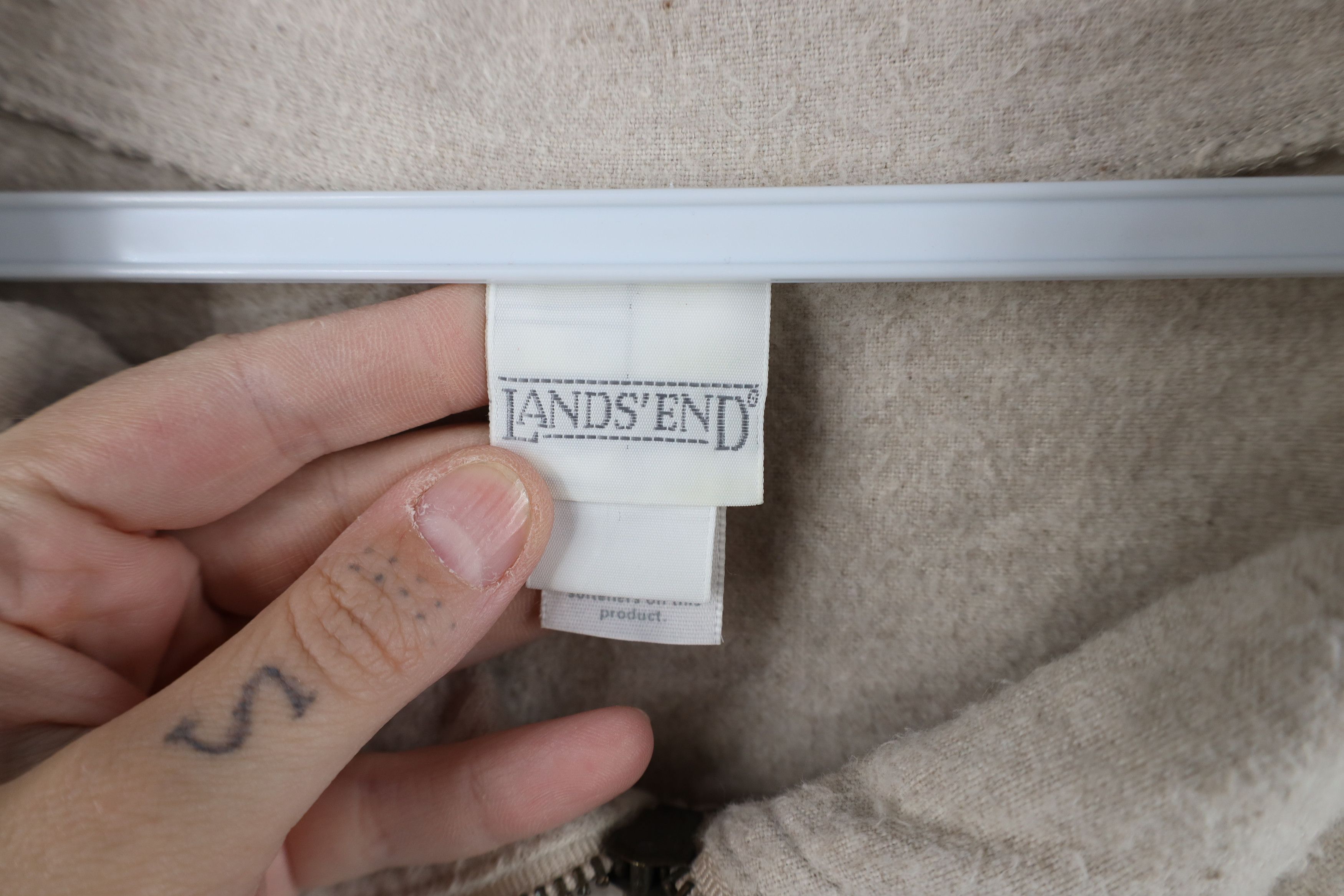 Lands' End Vintage 90s Lands End Chamois Cloth Half Zip Sweater USA Size M / US 6-8 / IT 42-44 - 6 Thumbnail